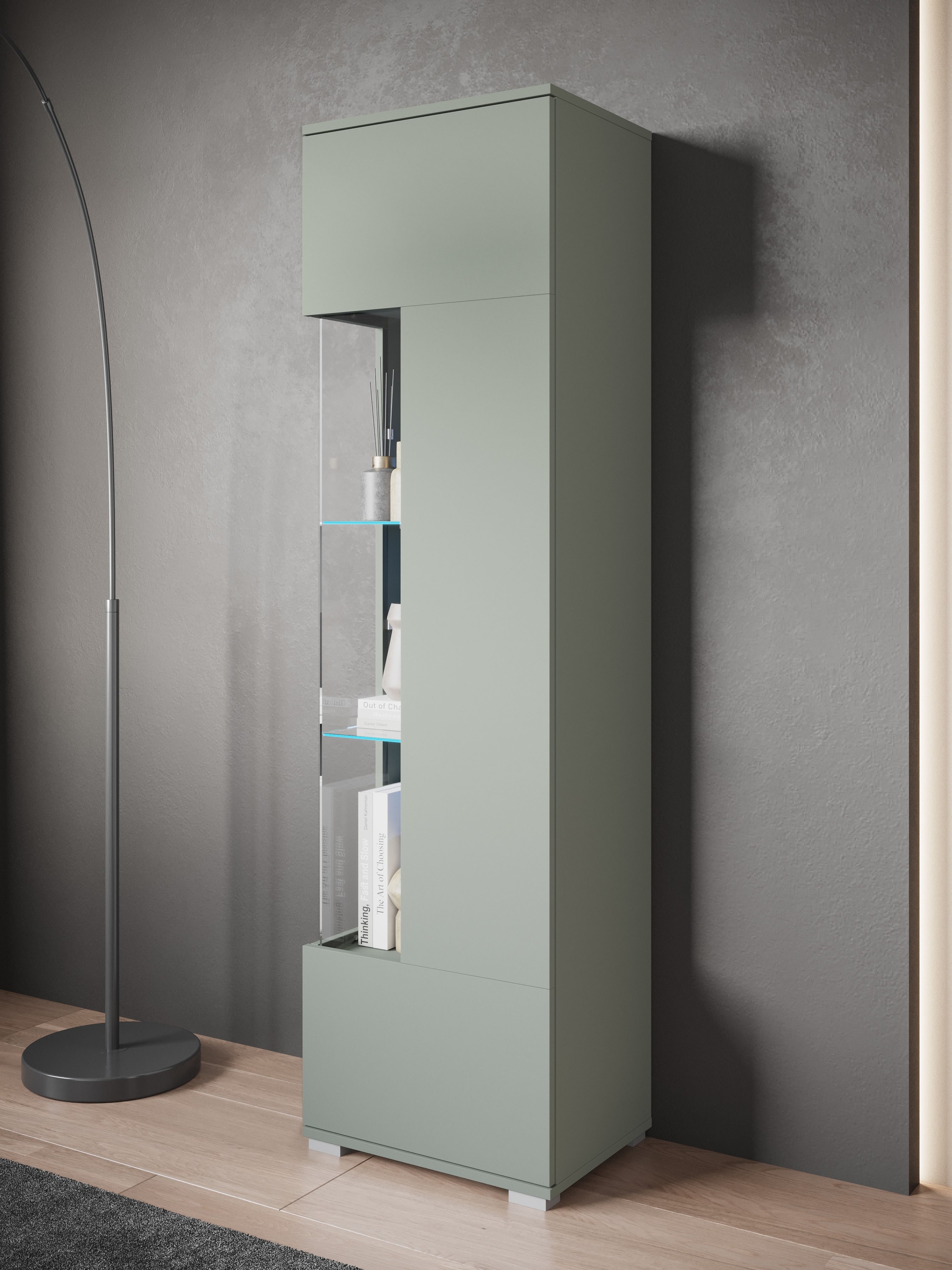 INOSIGN Vitrine »Kenia, stehend und hängend«, (1 St.), Vitrineschrank mit Glastüren 160 cm Höhe
