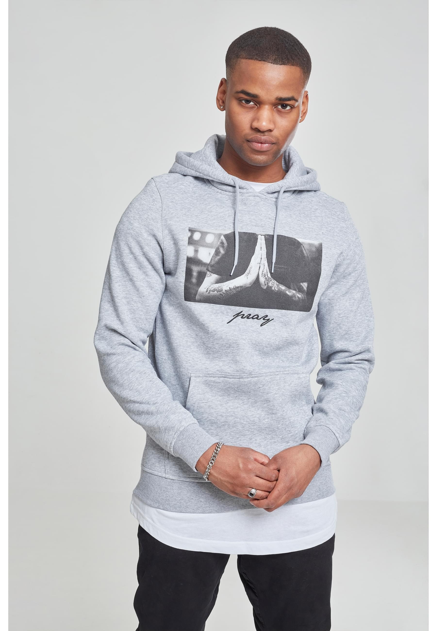 MisterTee Sweatshirt »MisterTee Herren Pray Hoody«, (1 tlg.)