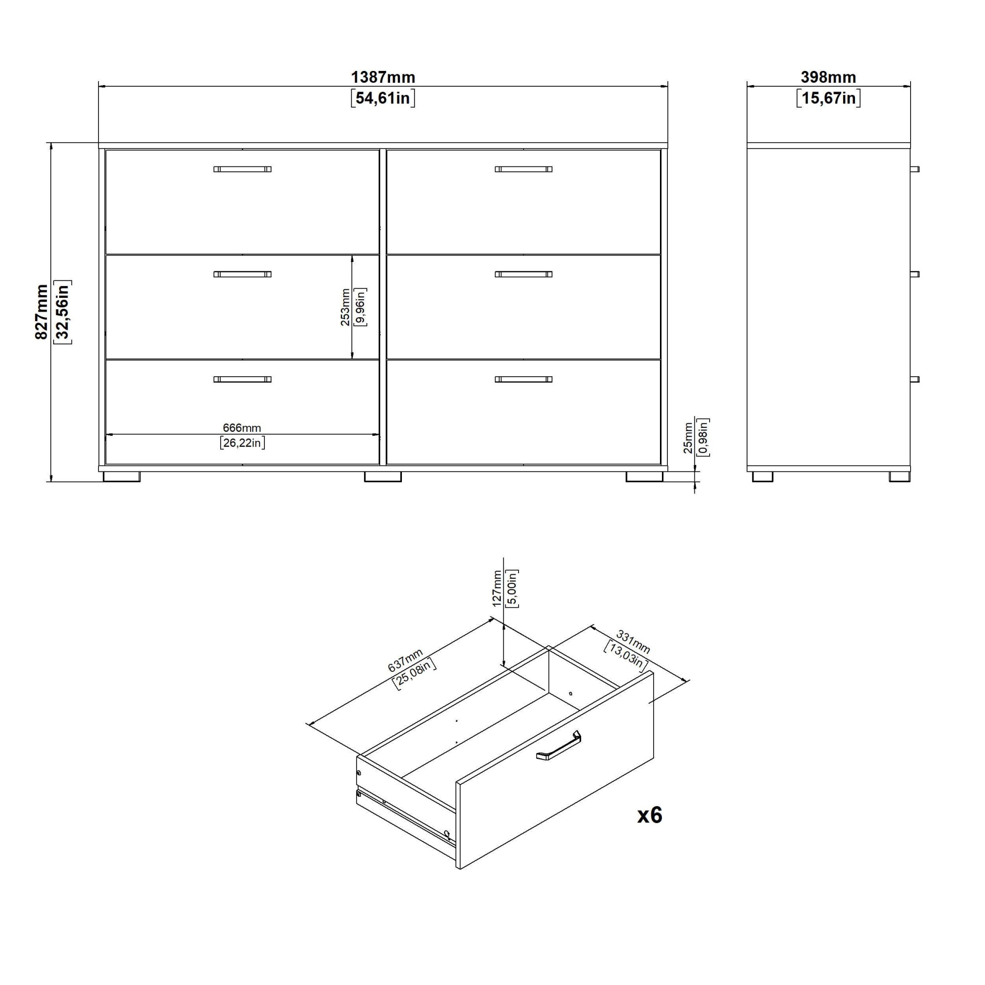 Home affaire Sideboard »Sofia« minimalistisches, modernes Design, Breite 70,2 cm