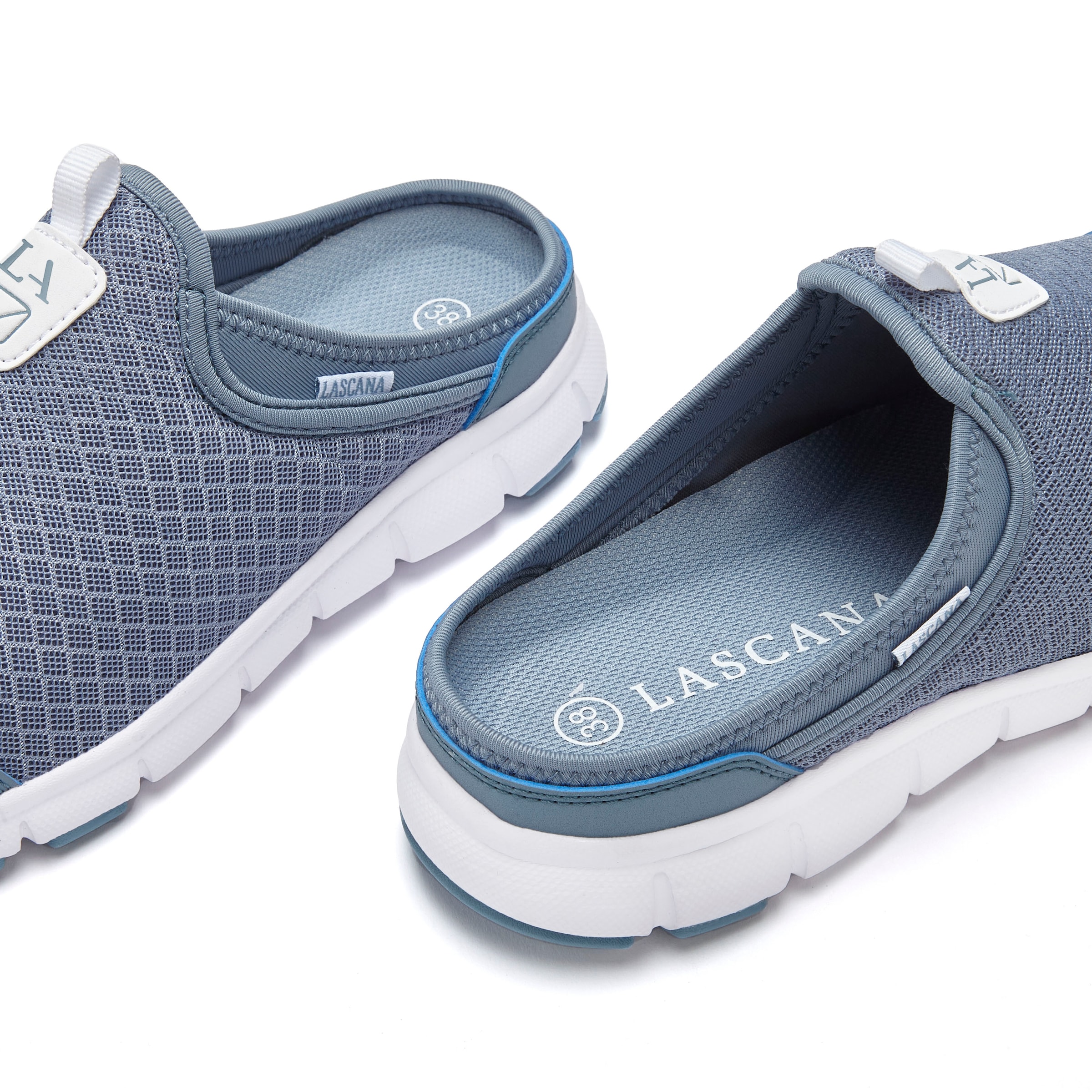 LASCANA Slip-On Sneaker, Halbschuh, Freizeitschuh, Sabot, Clogs aus leichtem Mesh-Material