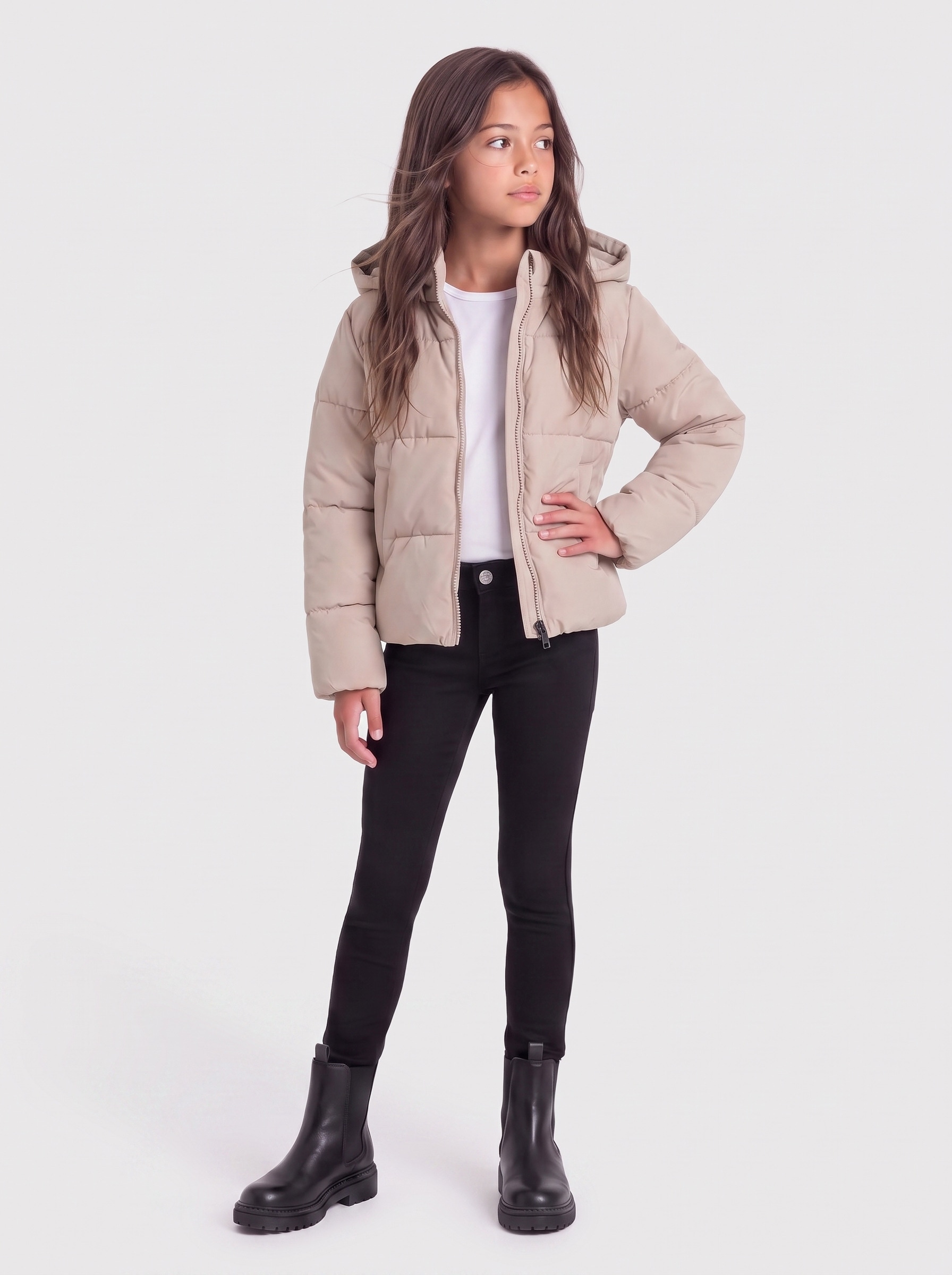 KIDS ONLY Steppjacke »KOGJUTA LIFE SHORT PUFFER OTW NOOS« mit Kapuze