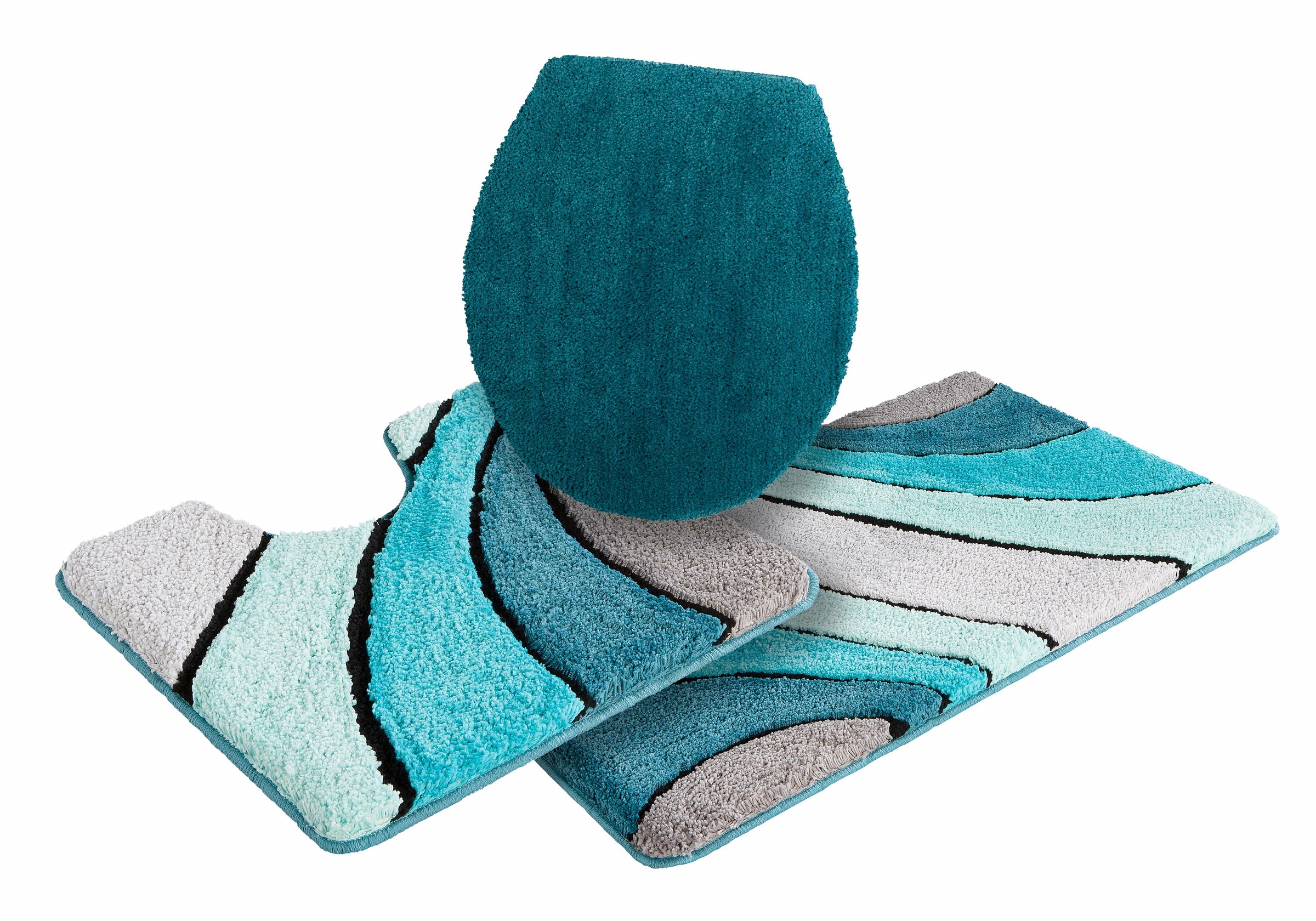 my home Badematte "Josie, Badvorleger, Badezimmer Teppich" Höhe 20 mm rutsc günstig online kaufen