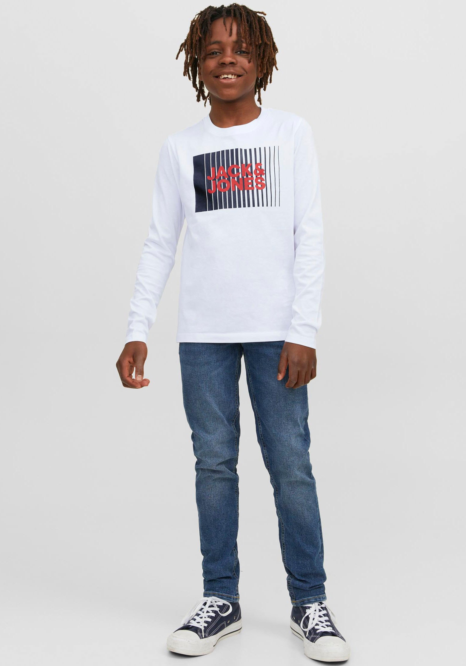 Jack TEE & JNR« PLAY | LOGO LS O-NECK kaufen Junior Jones BAUR »JJECORP NOOS Langarmshirt