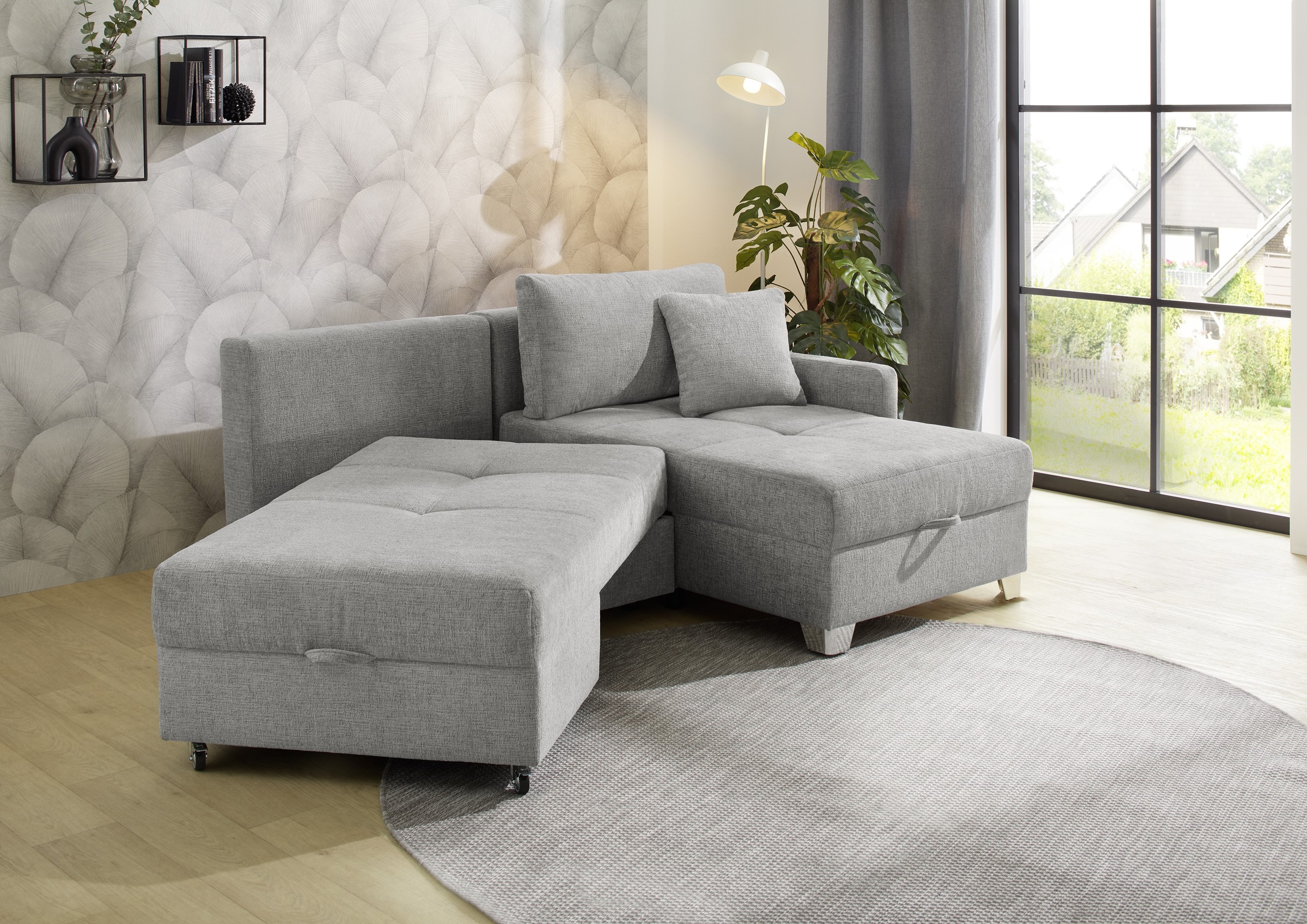 Jockenhöfer Gruppe Ecksofa "Lemberg L-Form, B: 232 cm, Dreh-Schwenk-Ottoman günstig online kaufen