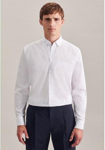 seidensticker Businesshemd »Regular«, Regular Langarm Button-Down-Kragen Uni kaufen