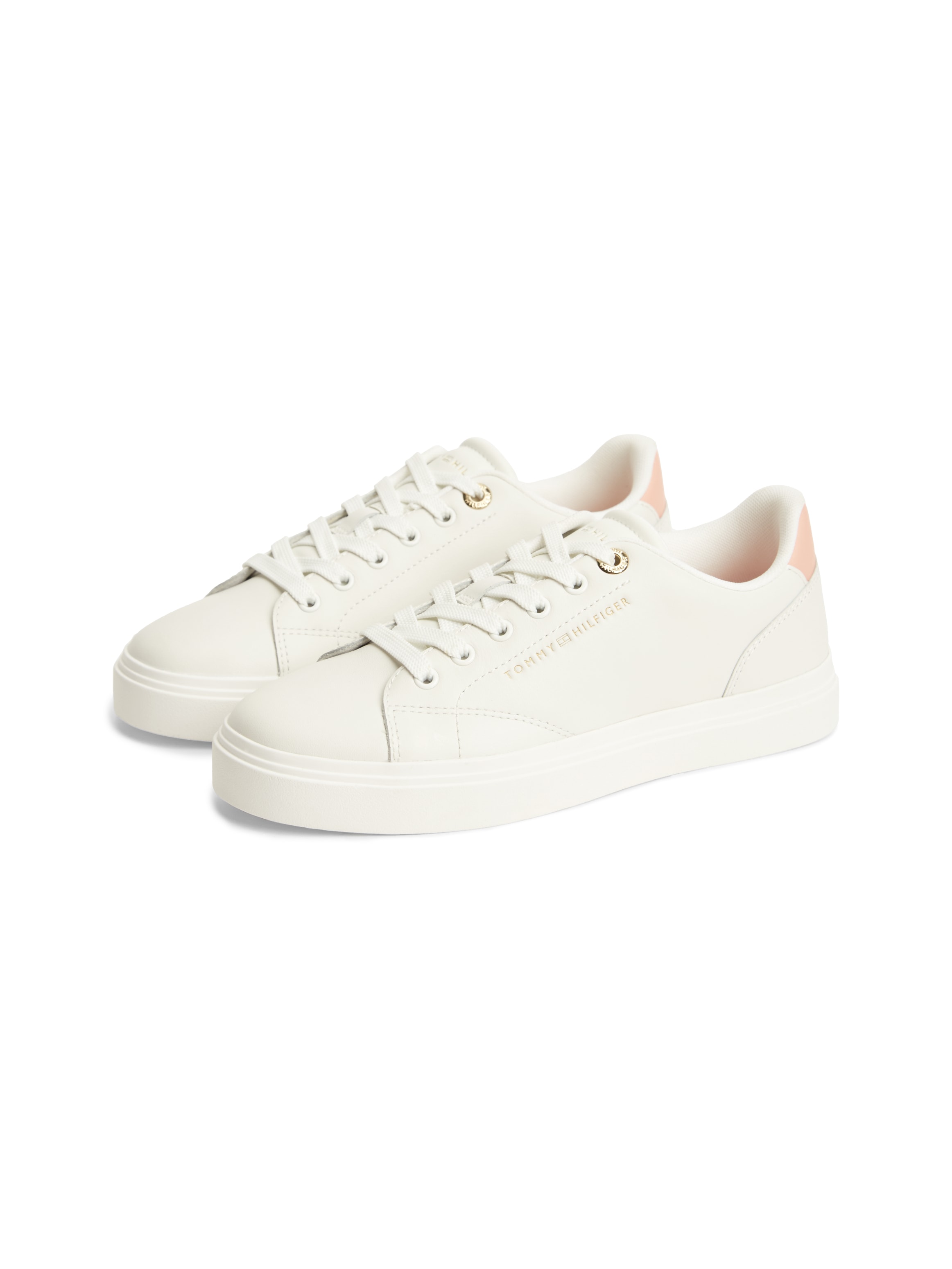 Tommy Hilfiger Plateausneaker "TH CHIC SNEAKER" Freizeitschuh, Halbschuh, Schnürschuh mit Ziernähten