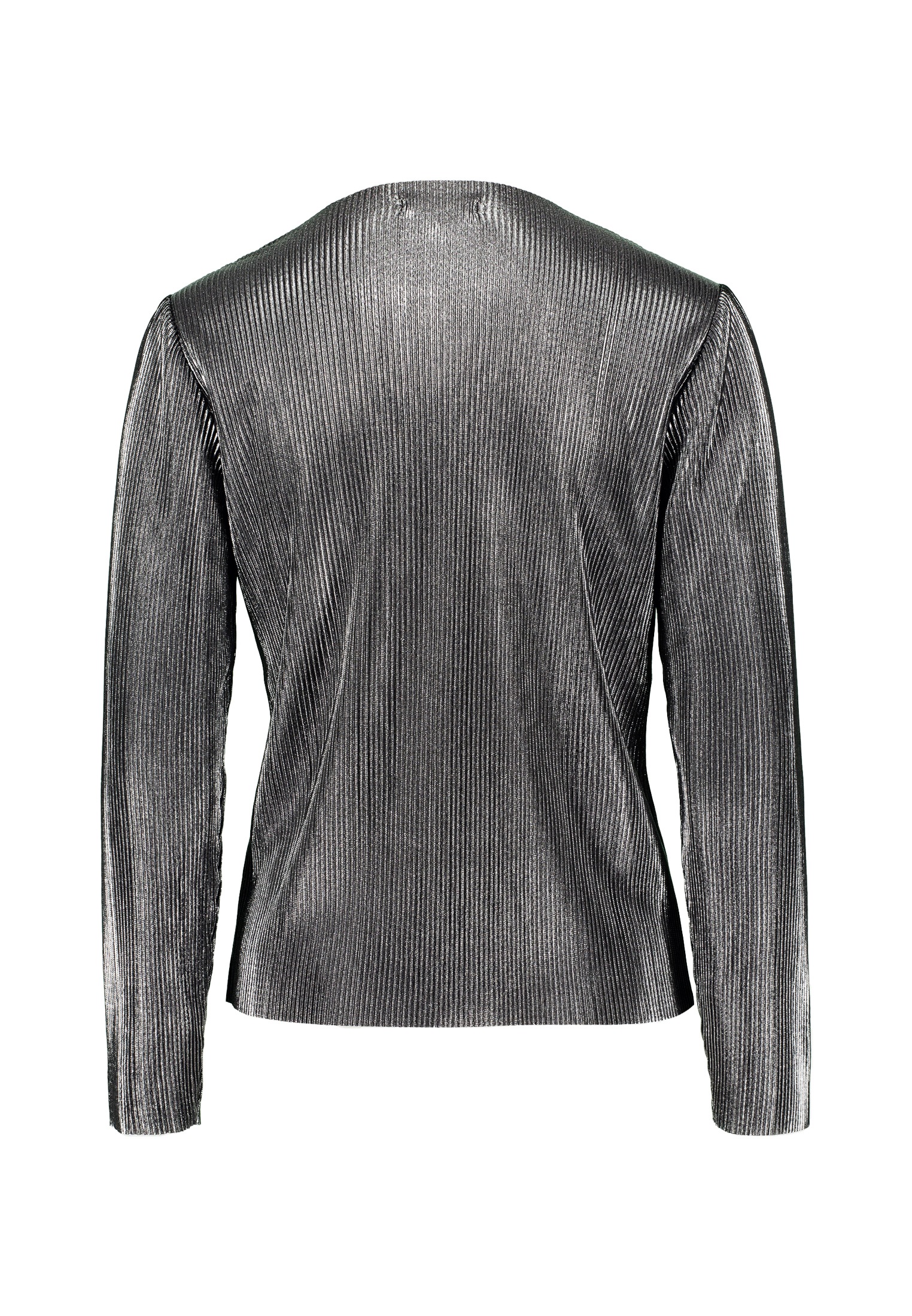 Zero Kurzarmshirt »zero Plissee Shirt mit Metallic Optik«, (1 tlg.), strukturiert