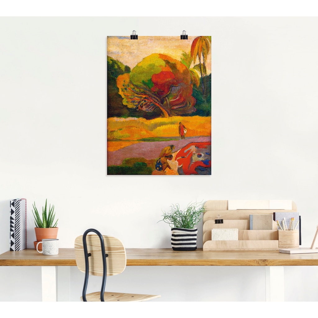 Artland Wandbild »Paul Gauguin Frauen am Fluß«, Wiesen & Bäume, (1 St.)