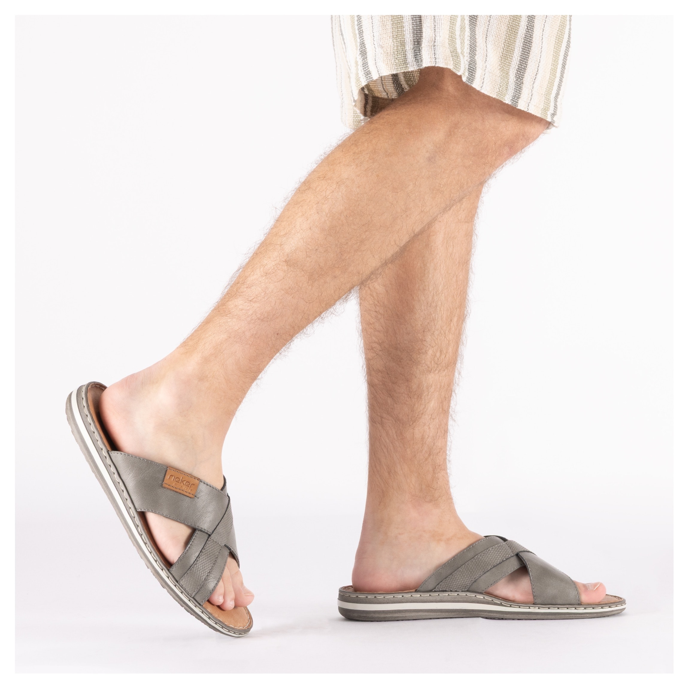 Rieker Pantolette  Sommerschuh, Strandschuh, Schlappen, Hausschuh mit Label