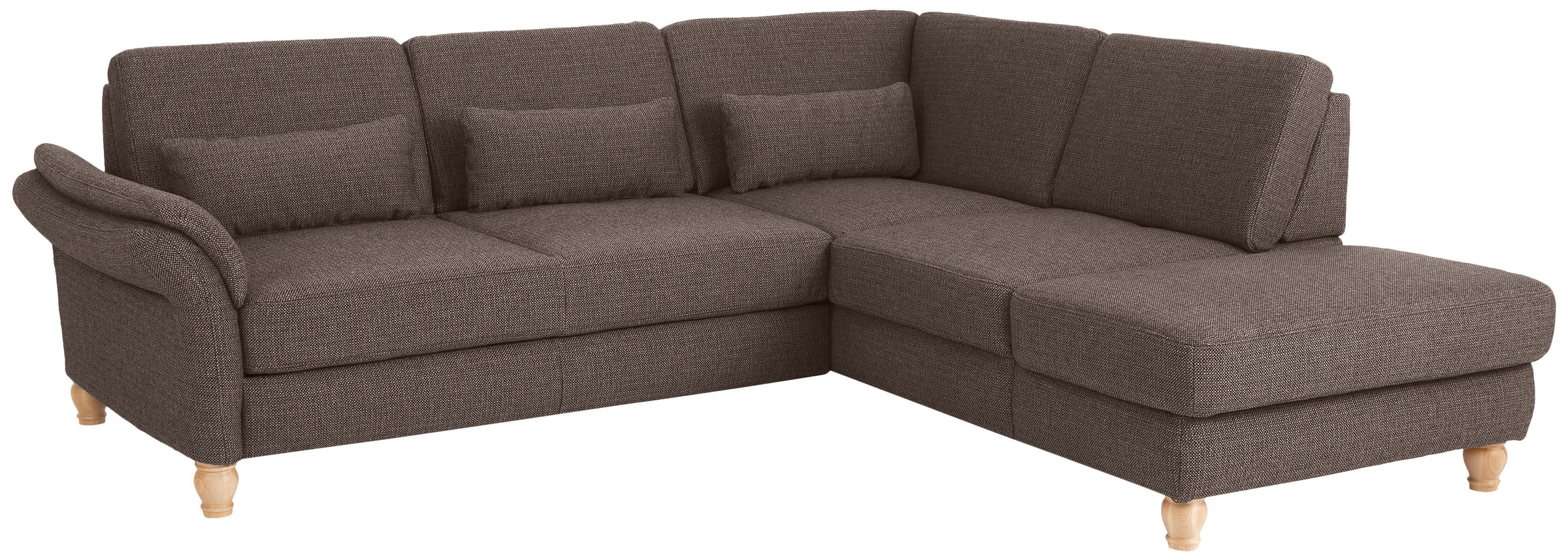 Home affaire Ecksofa »Palace L-Form«, incl. Sitztiefenverstellung, wahlweise mit Bettfunktion und Stauraum