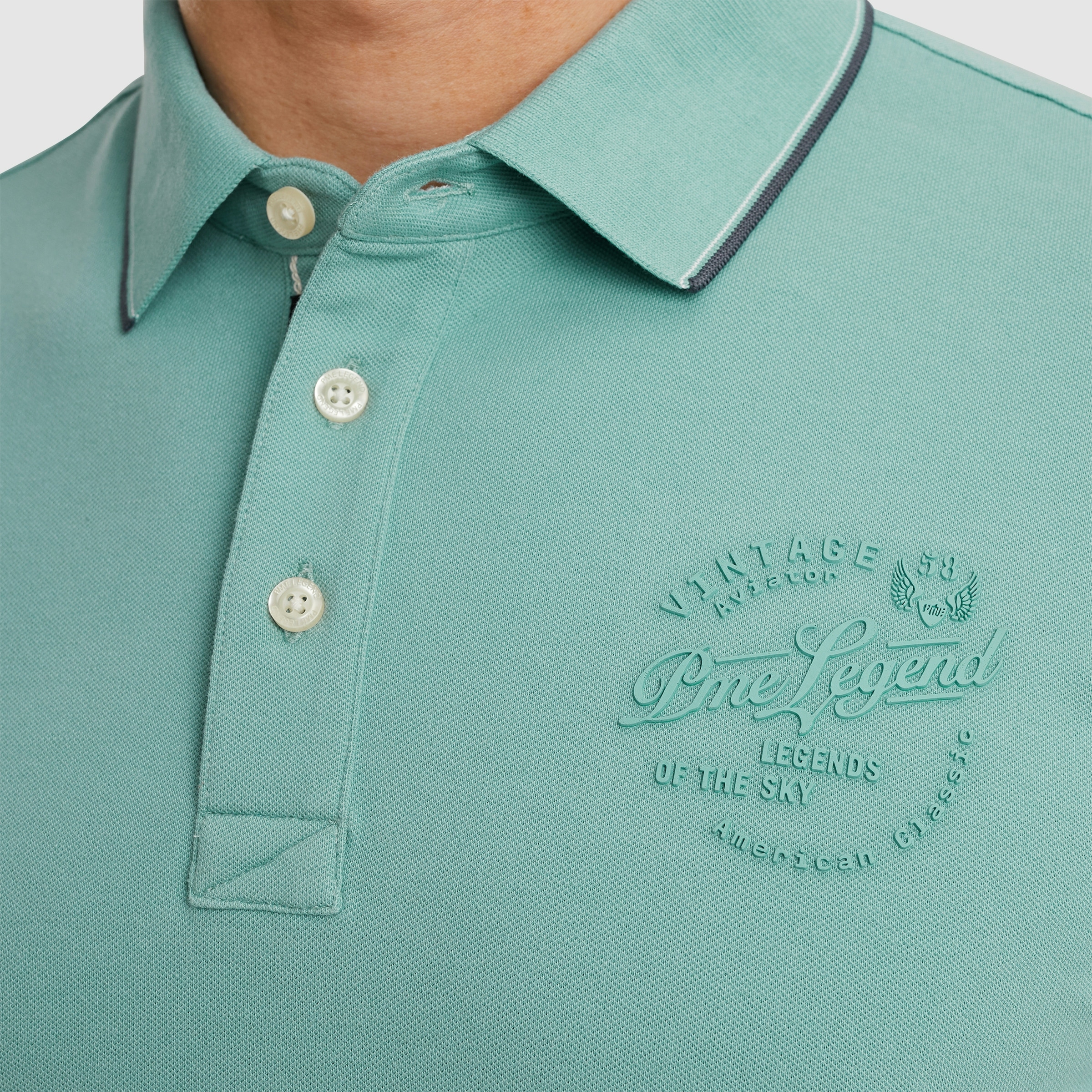 PME LEGEND Poloshirt »Short sleeve polo stretch pique package«, mit Schriftzug