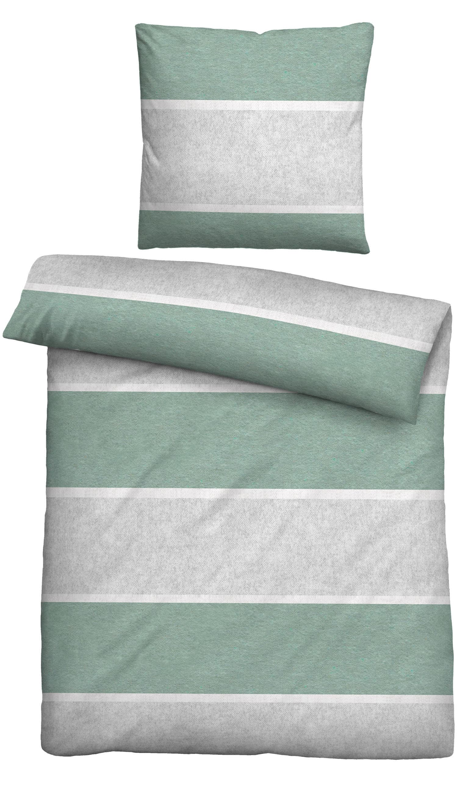 Biberna Bettwäsche "Jonas" 2 Stk. kuschelig warm, weich, pflegeleicht, 100% günstig online kaufen