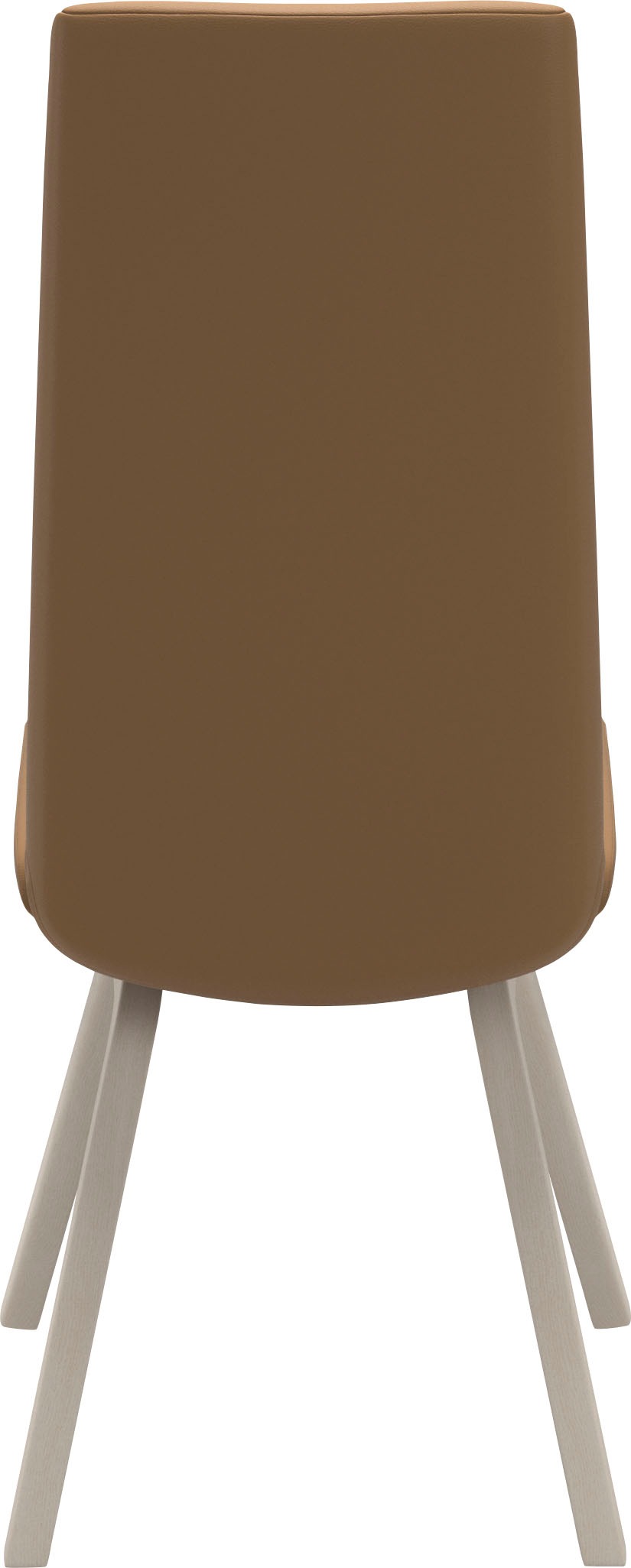 Polsterstuhl STRESSLESS "Laurel", braun (taupe paloma, eiche gekalkt), B:49cm H:105cm T:60cm, Leder PALOMA: PALOMA ist ein durchgefärbtes Semianilin-Möbelleder mit natürlicher Narbung., Stühle, Polsterstuhl, High Back, Größe M, mit schräggestellten Beinen 3