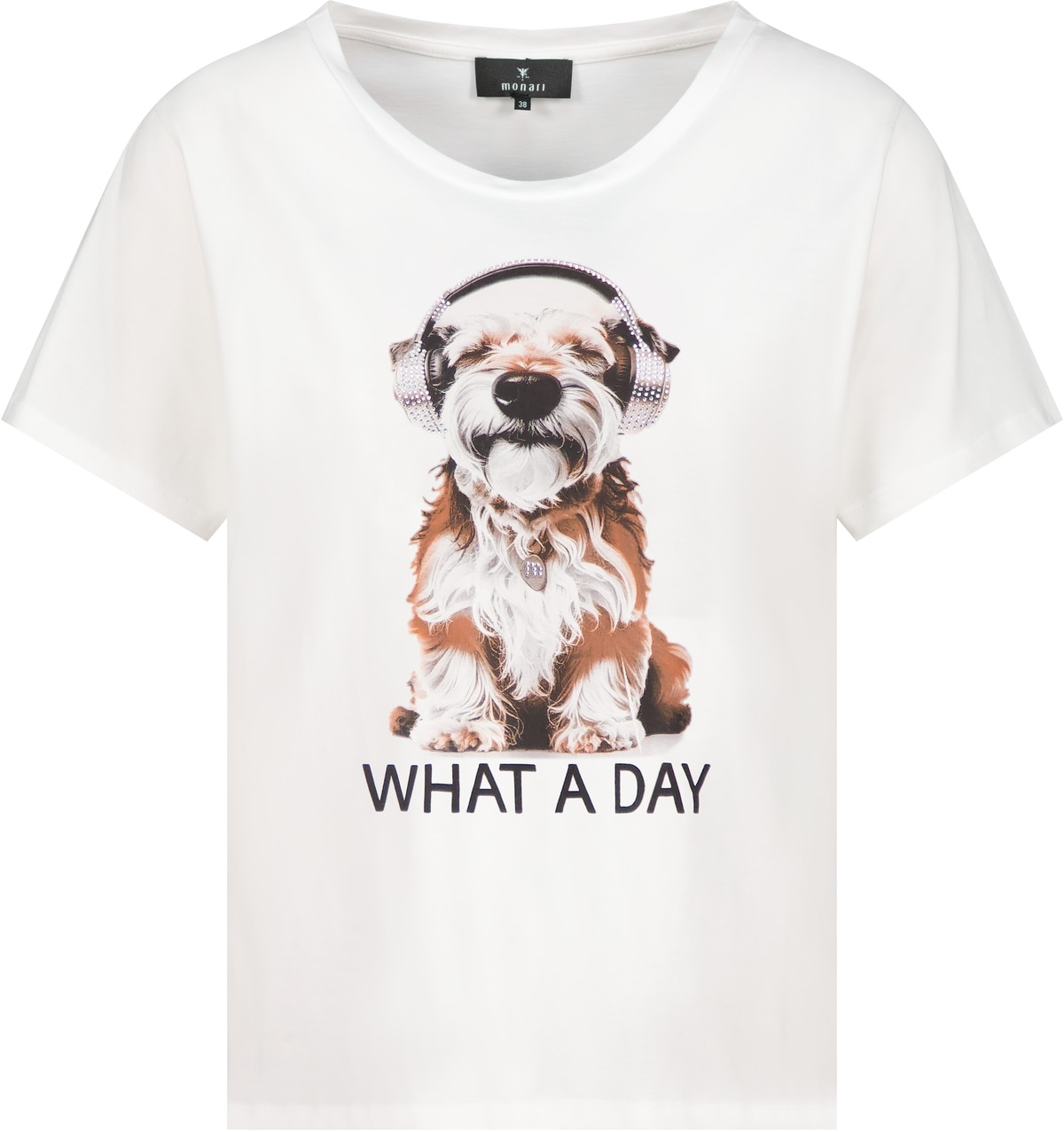 Monari T-Shirt »Shirt Hund« Regular fit mit Hundeprint