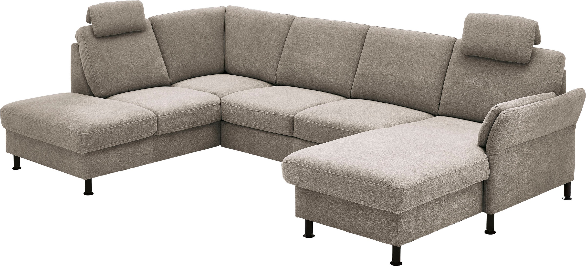 Die PlanBar Wohnlandschaft "ZE-EM18013 U-Form, Breite 305 cm" wahlweise mit Kopfstützen und Liegearmlehne