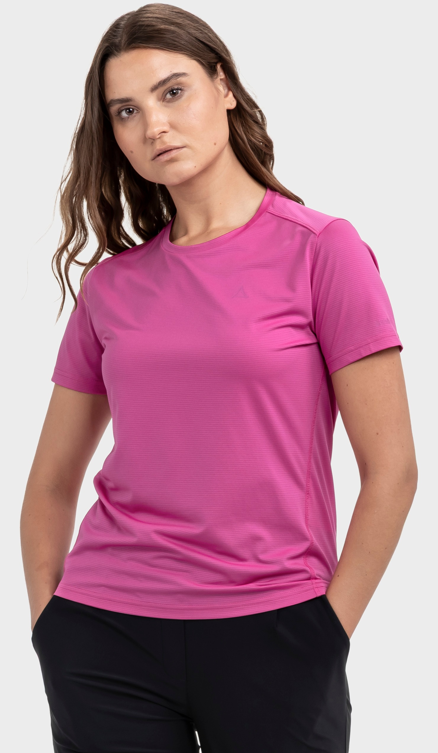 Funktionsshirt SCHÖFFEL "CIRC T Shirt Tauron L", Damen, Gr. 34, 3305, pink, Oberstoff: 100% Polyester, Rundhals, Shirts Funktionsshirt 2