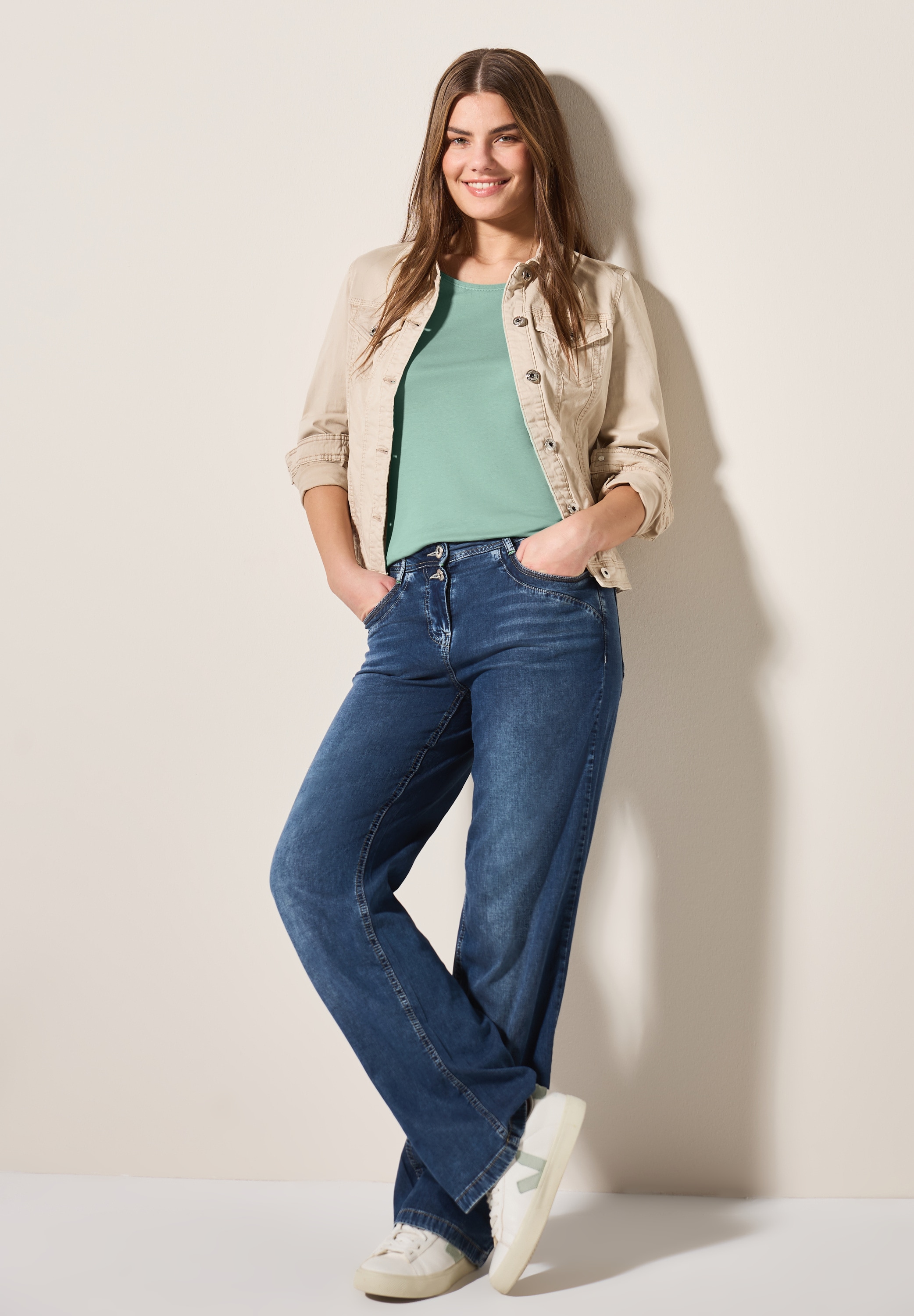 Cecil T-Shirt »Style LENA«, mit klassischem Rundhalsausschnitt