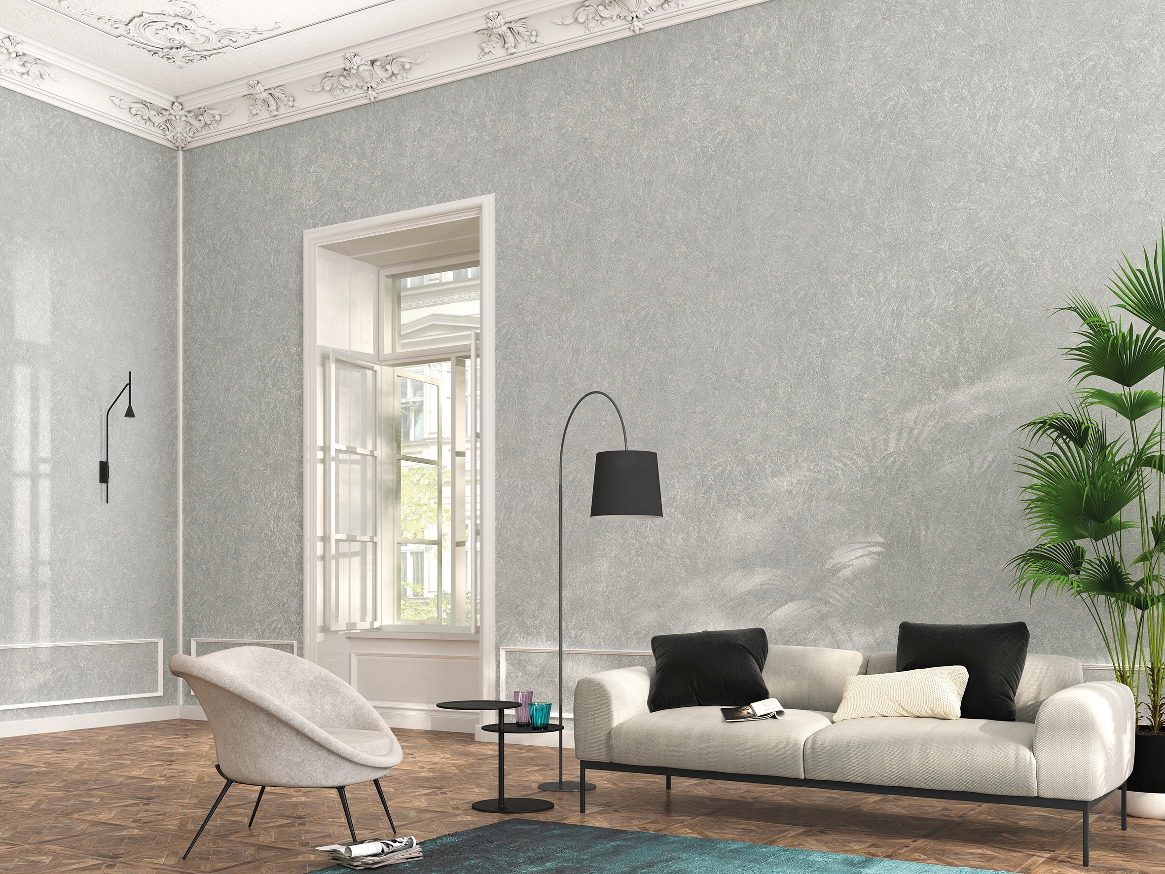 Marburg Vliestapete, Strukturmuster, moderne Tapete für Wohnzimmer Schlafzimmer Küche