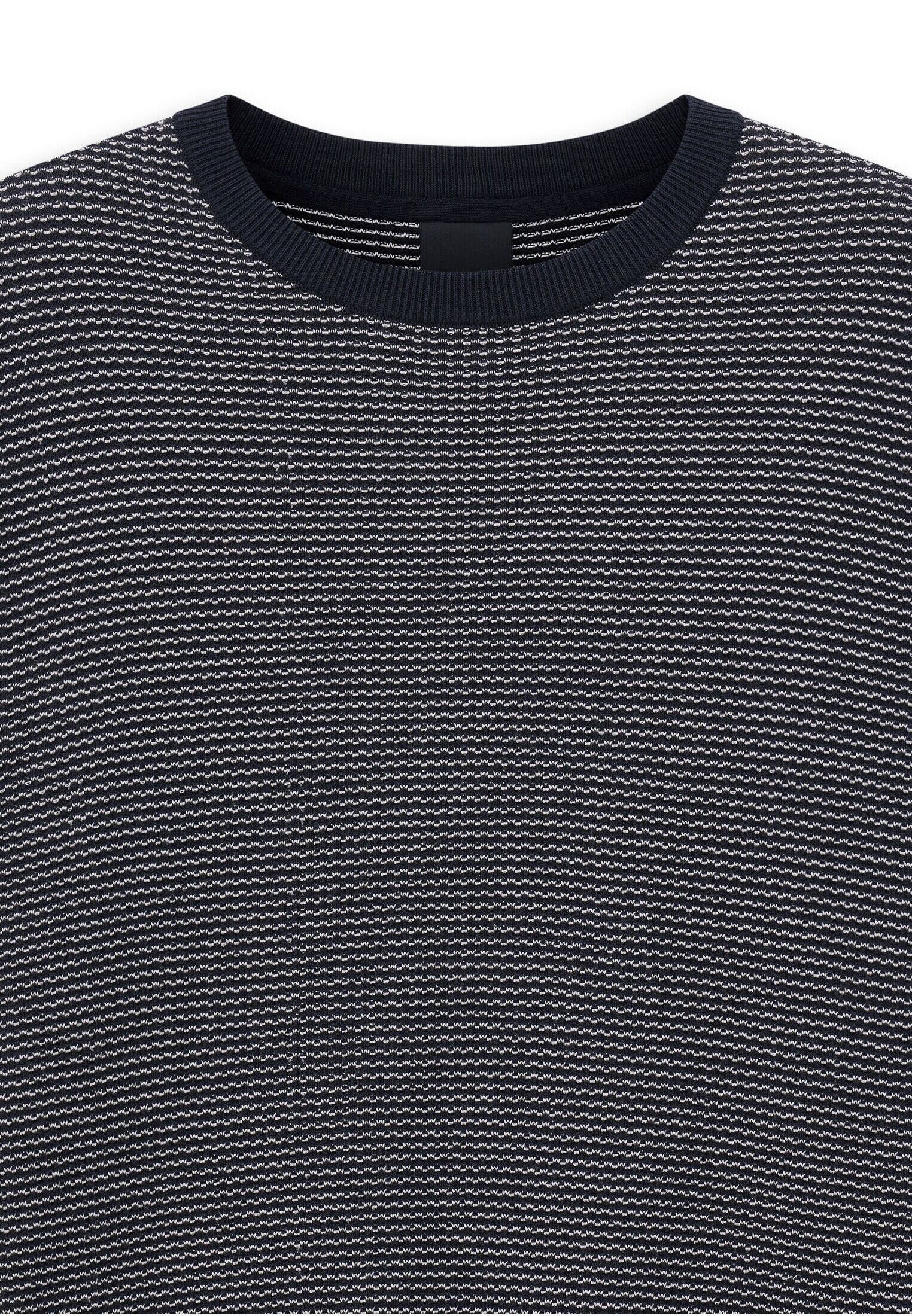 bugatti Rundhalspullover "Regular Fit" aus reiner Baumwolle günstig online kaufen