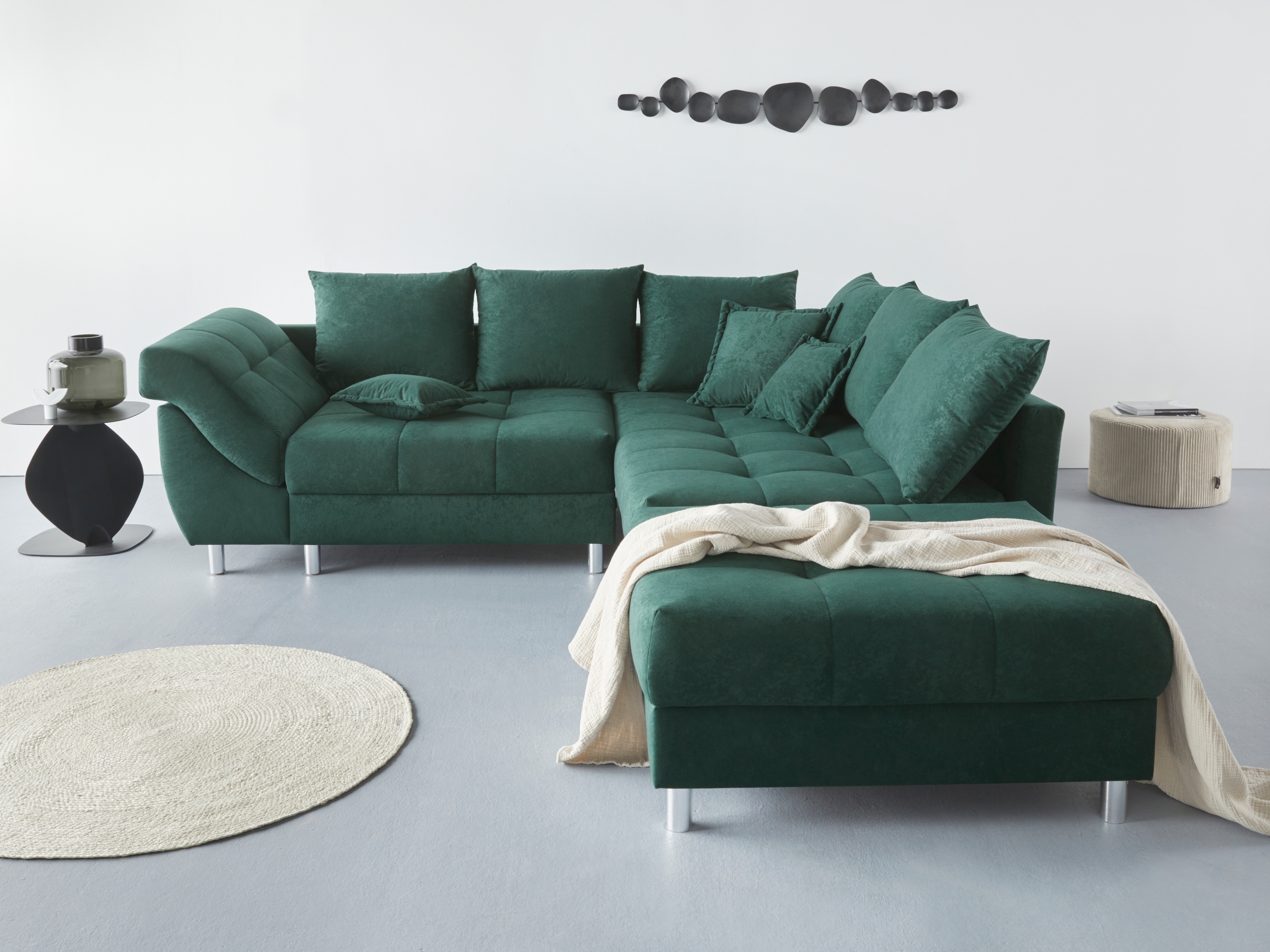 COLLECTION AB Ecksofa "(Spar-Set) Innsbruck L-Form und Hocker" Ecksofa und günstig online kaufen