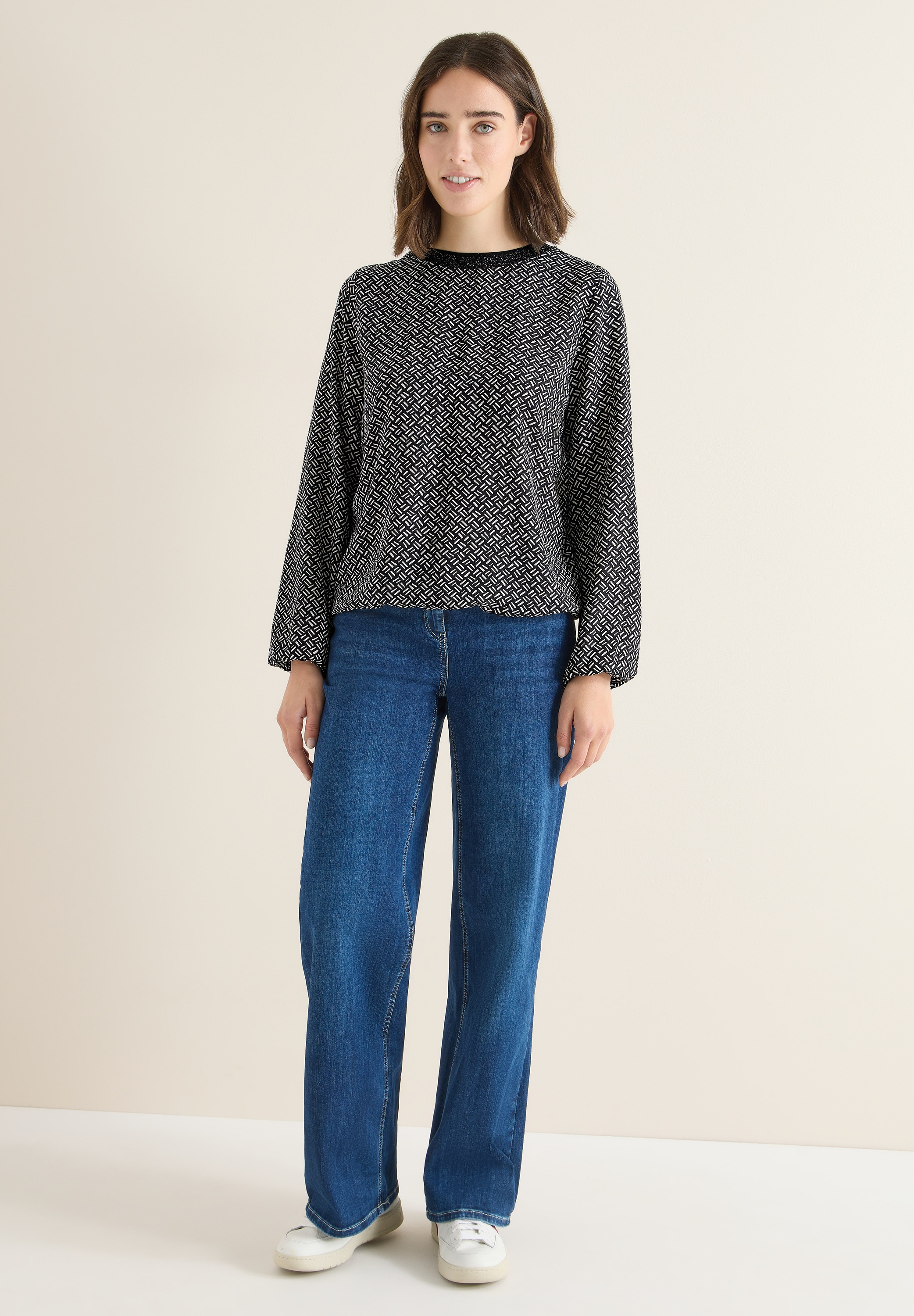 Thumbnail - Cecil Langarmbluse mit Glitzer-Detail