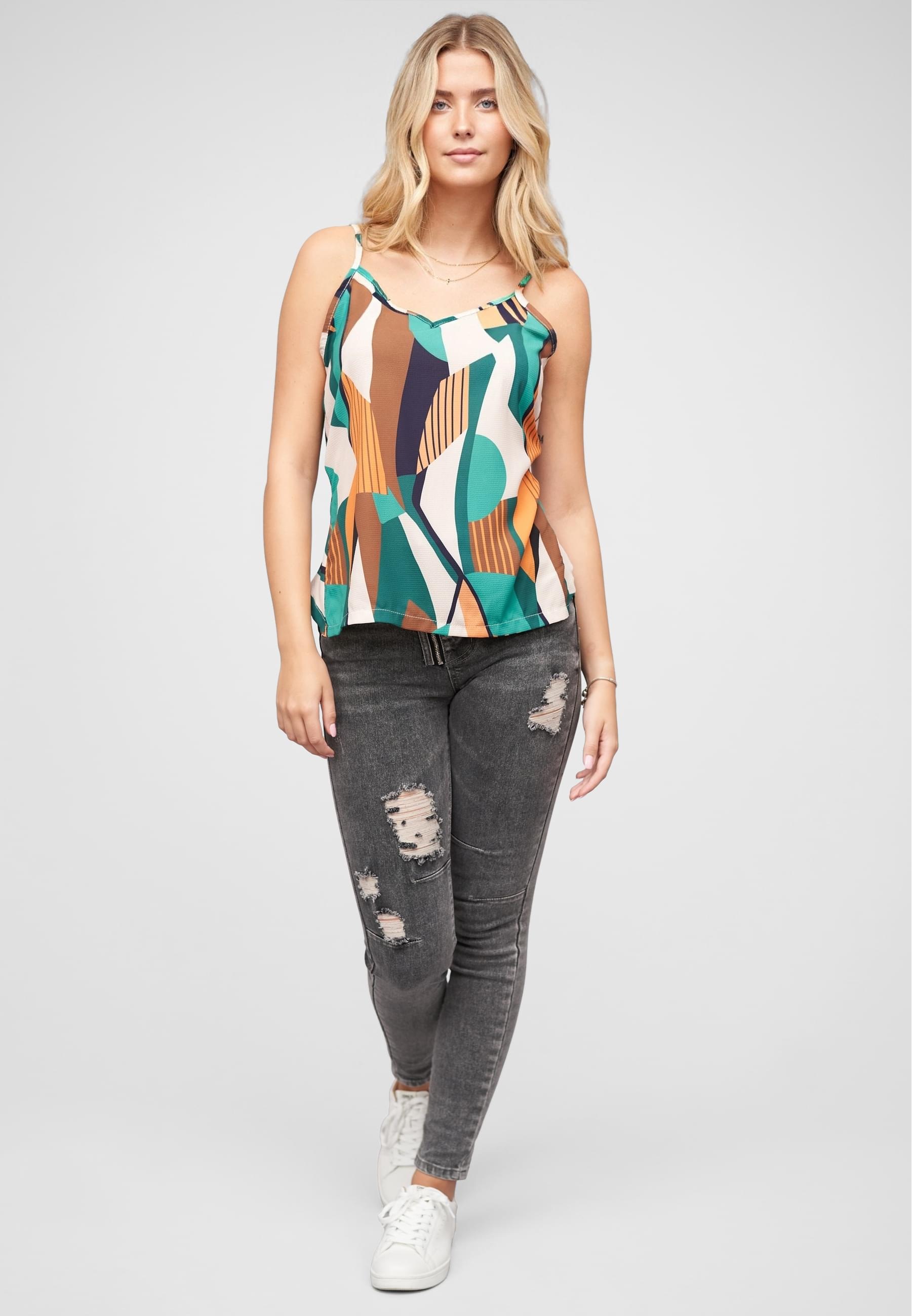 CLOUD 5IVE Muskelshirt »CLOUD 5IVE Trägertop mit Knotendetail hinten und Strukturstoff« 1 Stk.