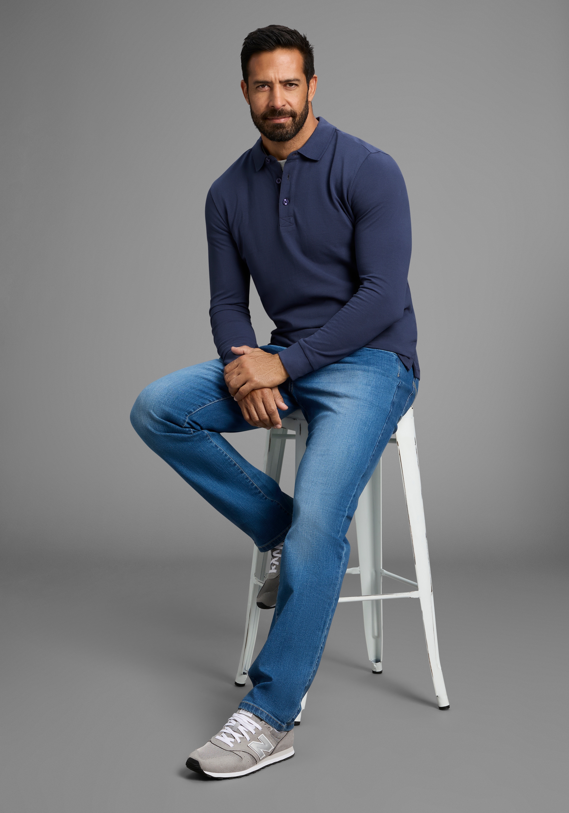 Man's World Poloshirt, in Pique´ Qualität