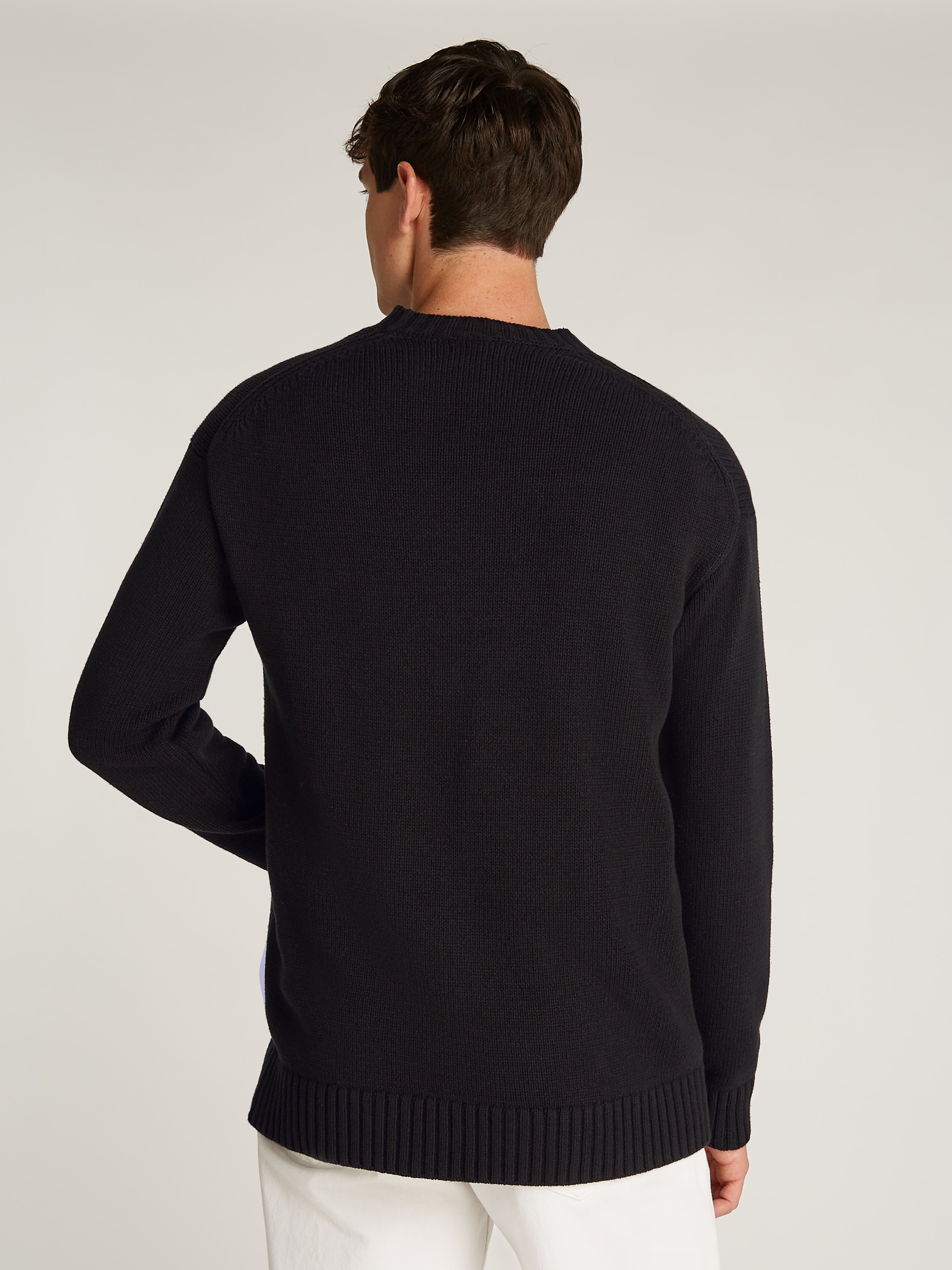 Calvin Klein Jeans Rundhalspullover "CHENILLE MONOLOGO SWEATER", mit Logost günstig online kaufen