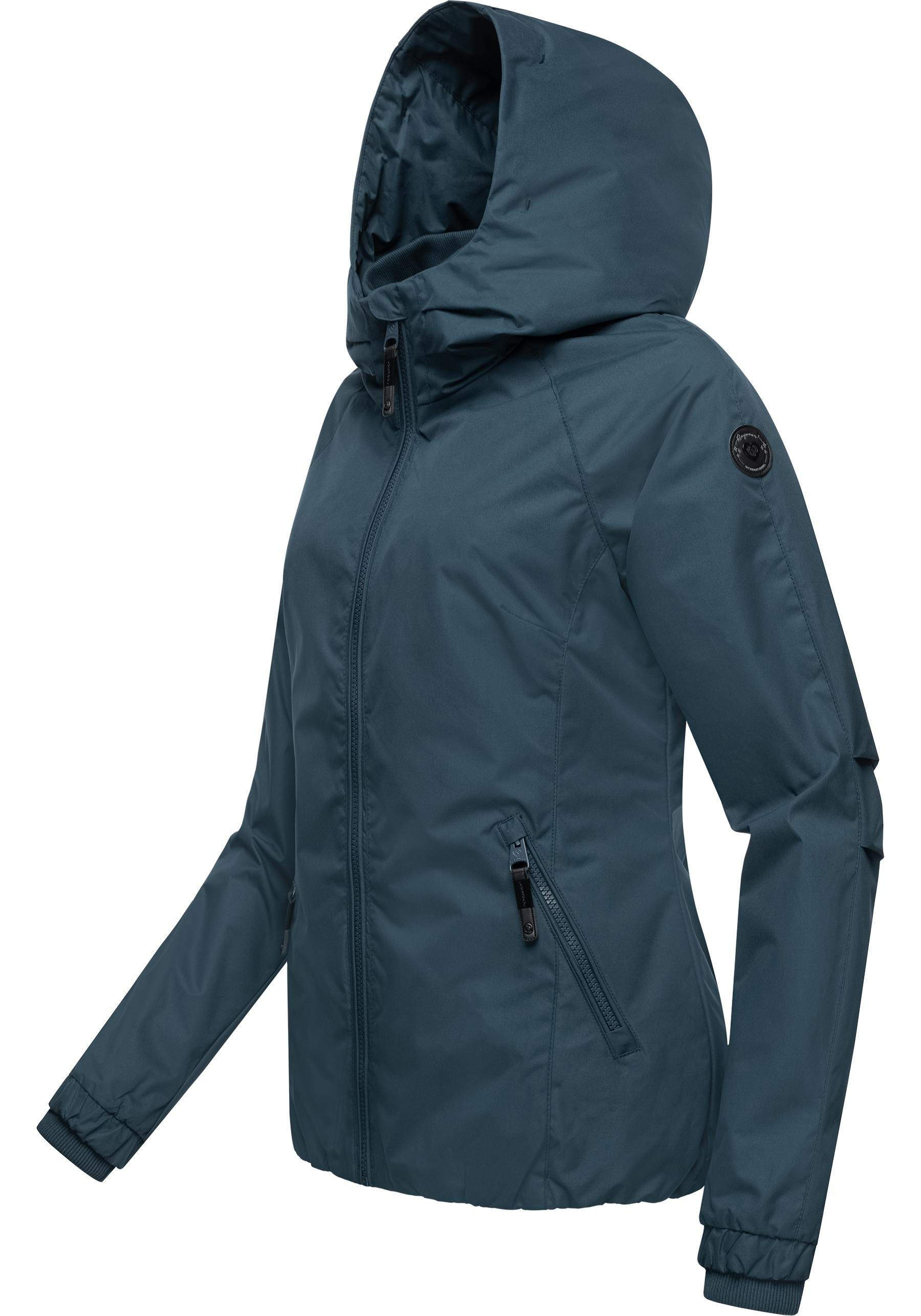 Ragwear Outdoorjacke »Dizzie«, mit Kapuze, Wasserdichte Übergangsjacke mit großer Kapuze