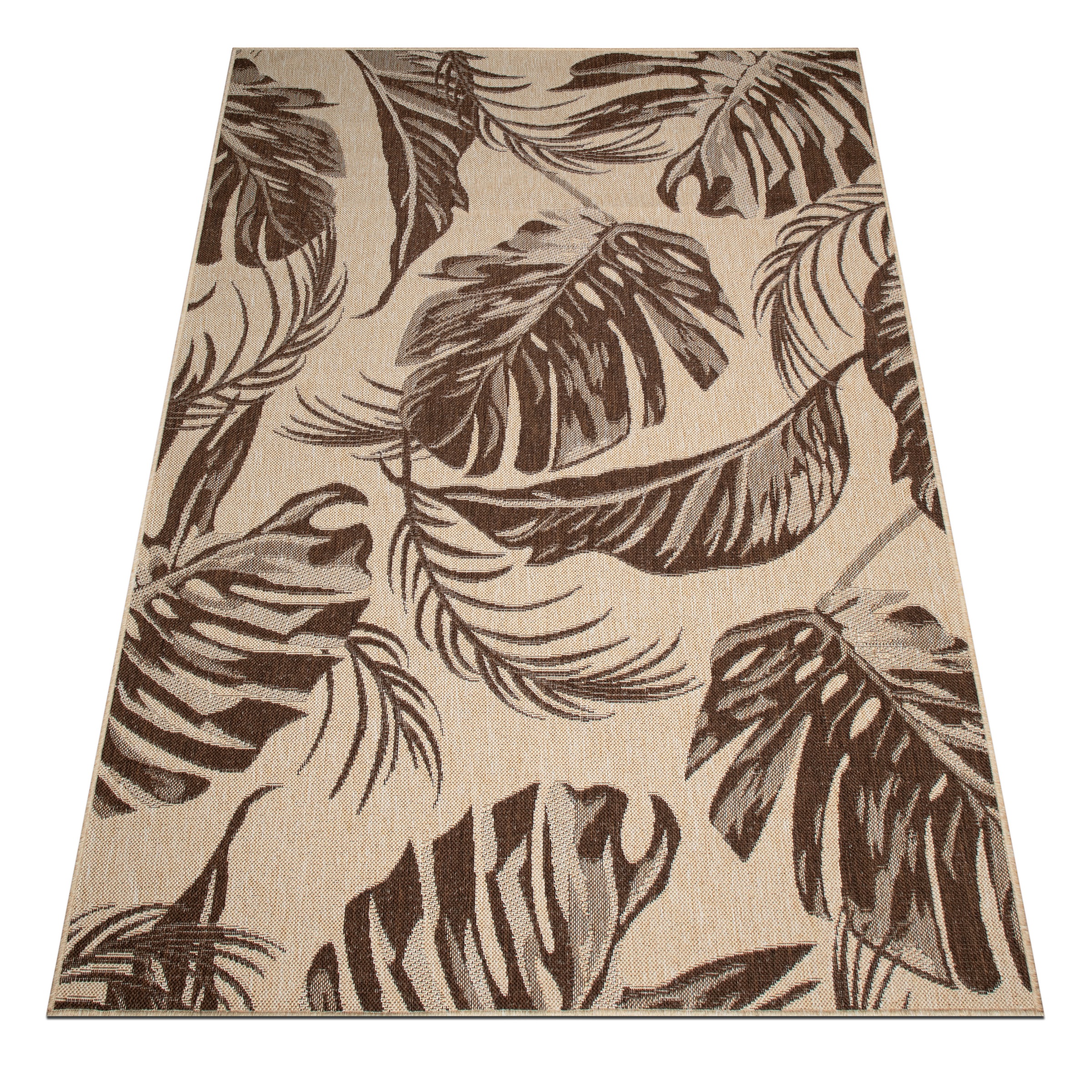 Bruno Banani Teppich "Larral, Blätter-Design auch für Balkon und Terrasse" günstig online kaufen