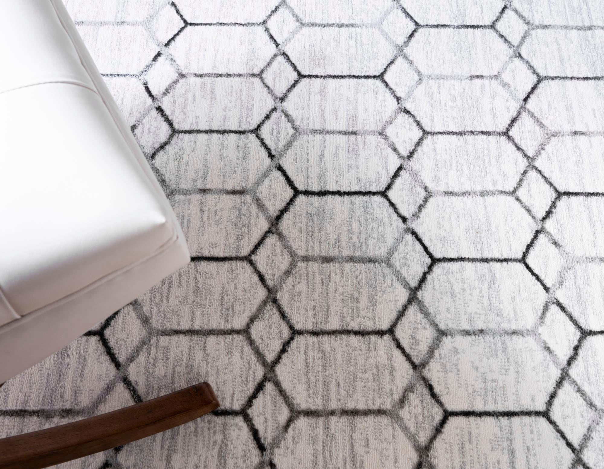 Myflair Möbel & Accessoires Teppich »Titan Trellis Lagerräumung«, rechteckig, 13 mm Höhe, Kurzflor, gewebt, modernes geometrisches Design