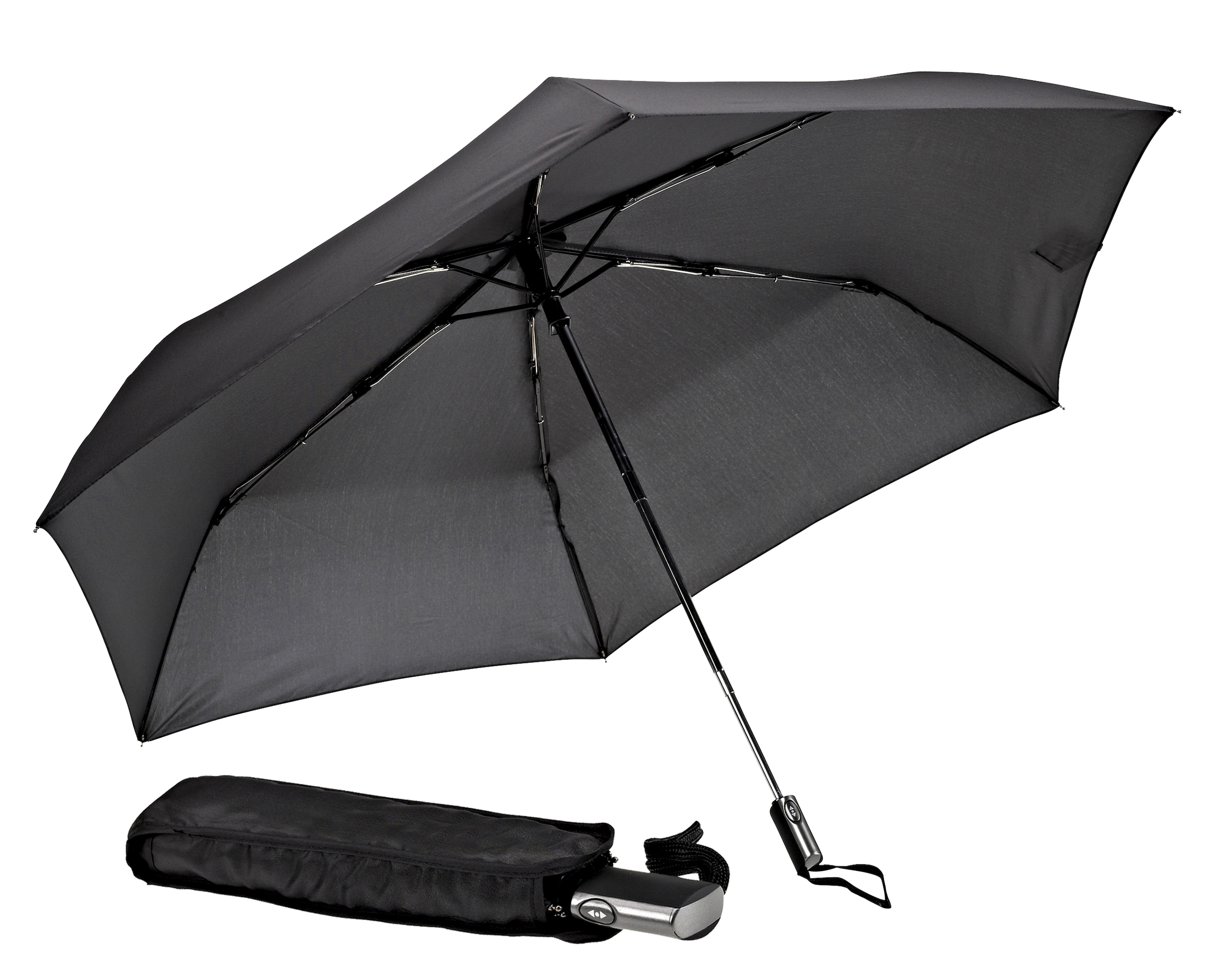 EuroSCHIRM Taschenregenschirm "Automatik 3224, schwarz" besonders leicht, e günstig online kaufen
