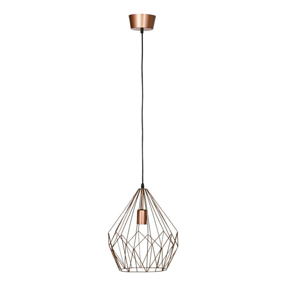 EGLO Pendelleuchte »CARLTON Hängeleuchte, Kupfer, Stahl, exkl. Leuchtmittel, Retro« E27 Vintage Pendellampe, 1 flammig, Drahtgeflecht, Industrial, 110x31cm