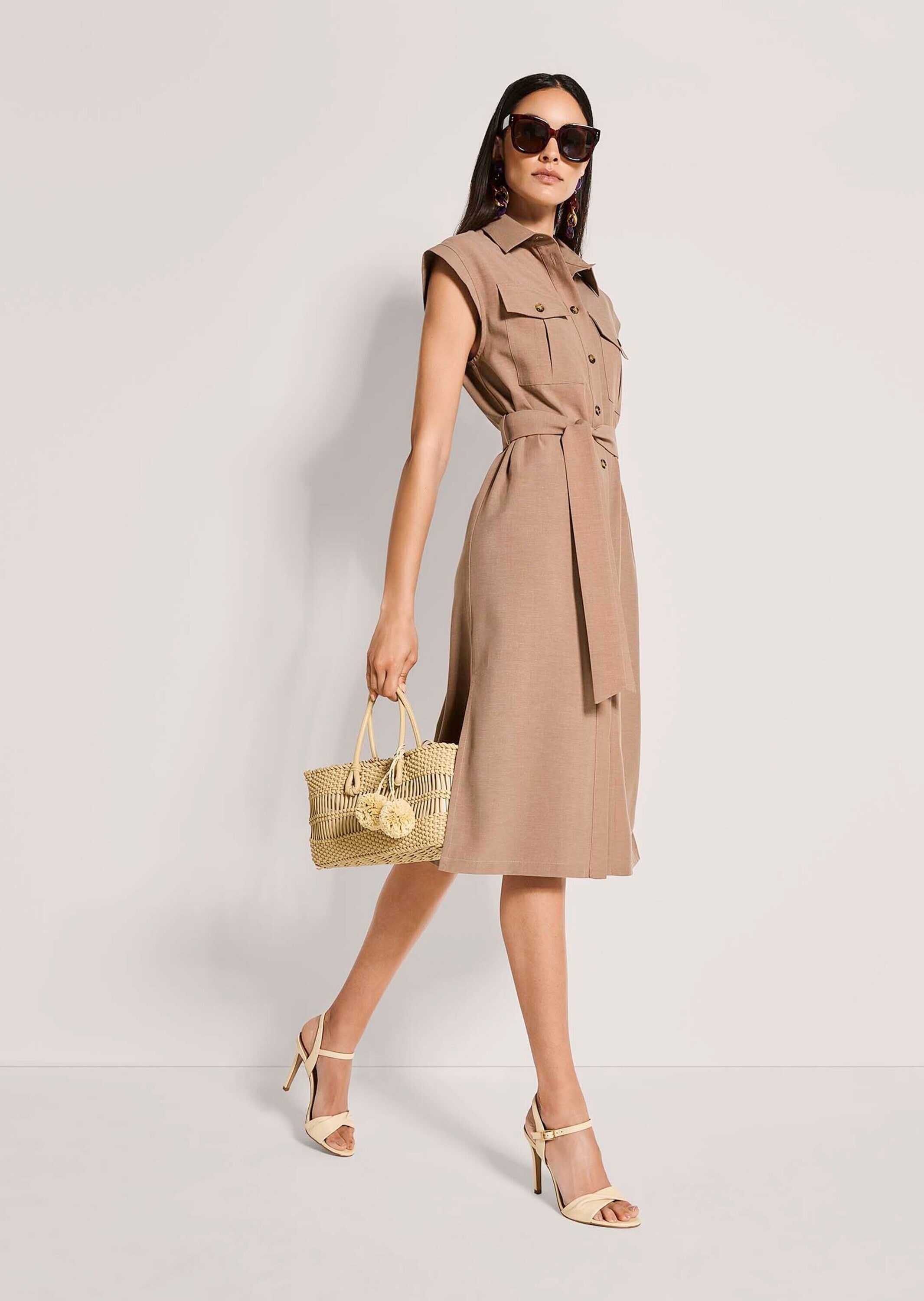 MADELEINE Sommerkleid »Hemdblusenkleid Sommerkleid mit Bindeband«