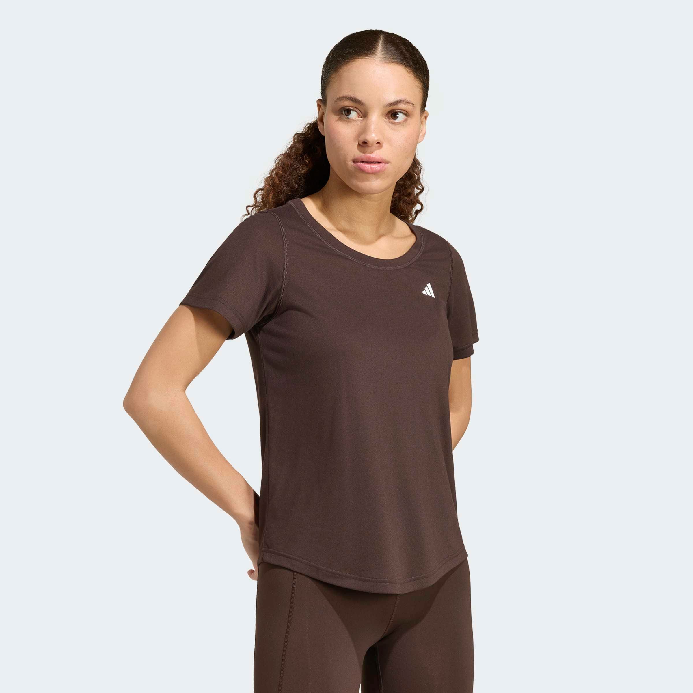 adidas Performance T-Shirt "WORKOUT ESSENTIALS MIT TIEFEM AUSSCHNITT" für sportliche Looks im Alltag und beim Training, ohne Verschluss