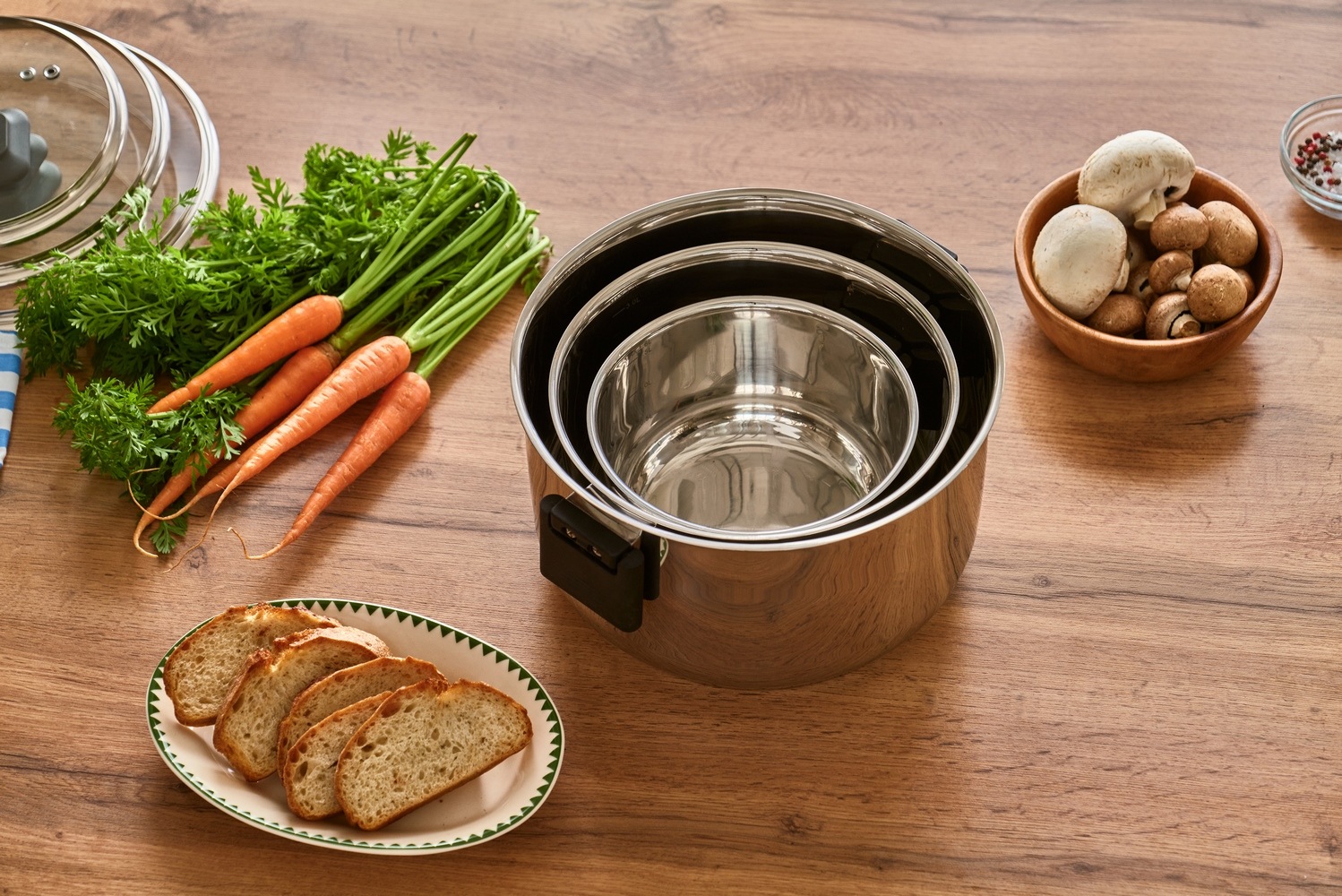 RESTO Kitchenware Kochtopf »Anser, energiesparend und spülmaschinenfest, im Geschenkkarton« 2 Stk. tlg. Edelstahl 18/10