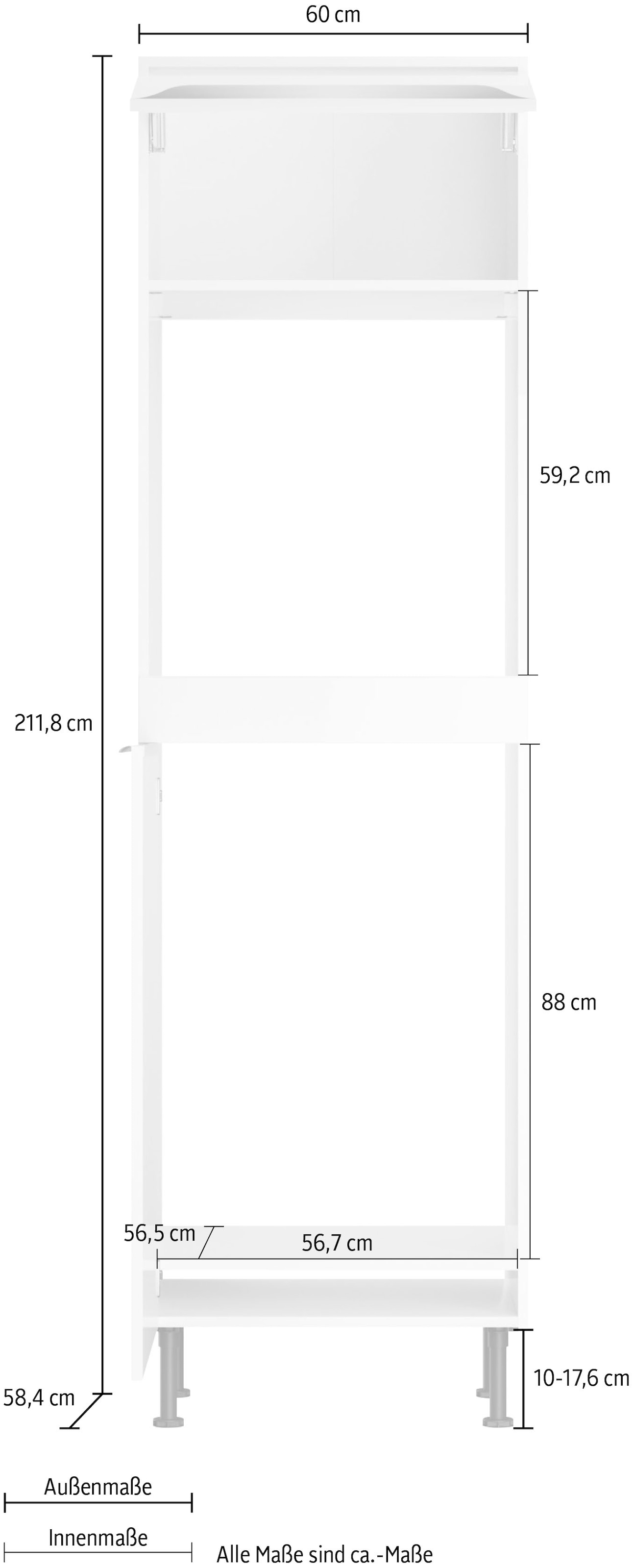 KOCHSTATION Backofen/Kühlumbauschrank »KS-Aken«