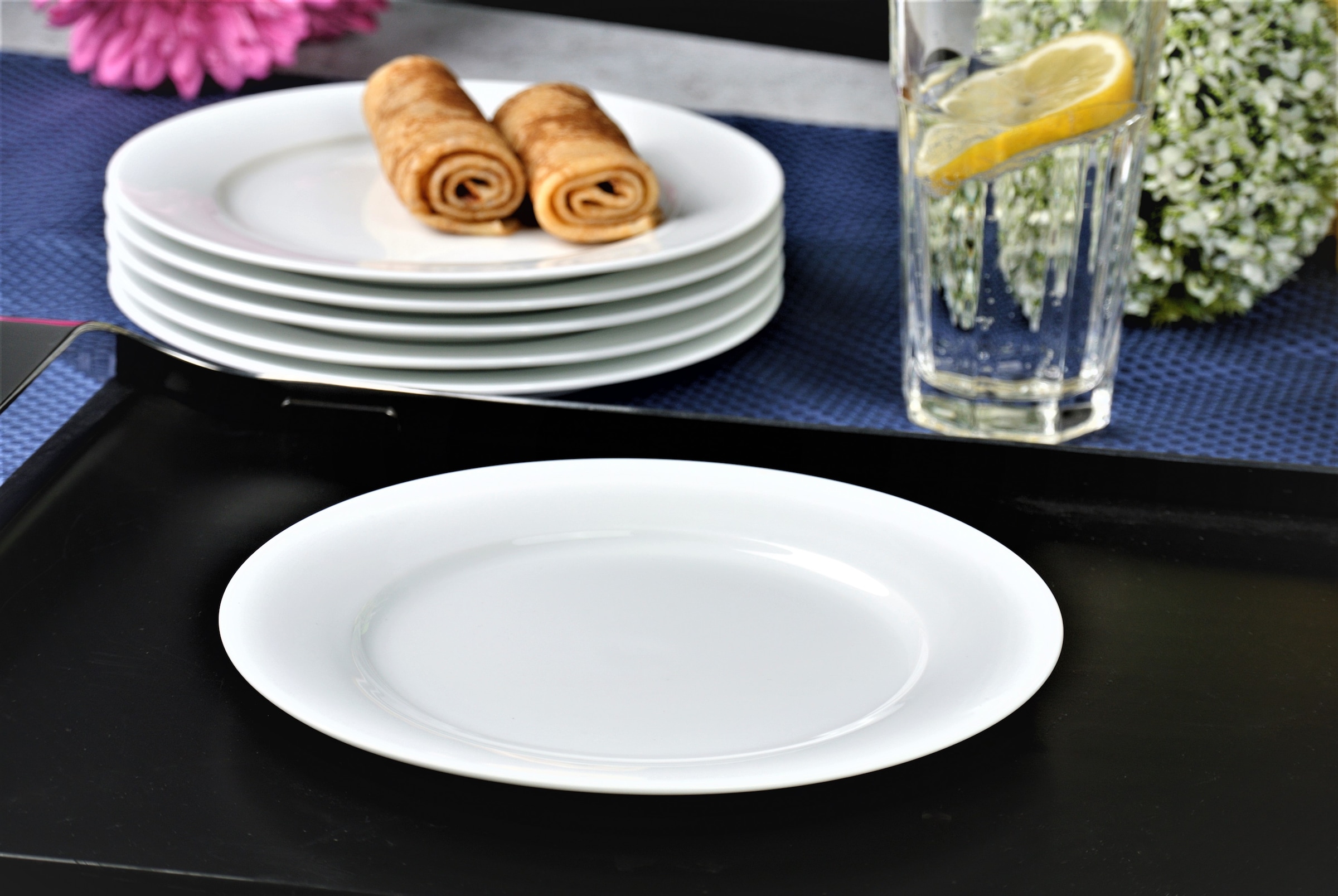Retsch Arzberg Frühstücksteller »HEIKE WEISS, Dessert- & Kuchenteller 21 cm, Set 6-tlg, Porzellan«, (Set, 6 St.), perfekt für Frühstück, Kaffee, Abendessen, spülmaschinenfest