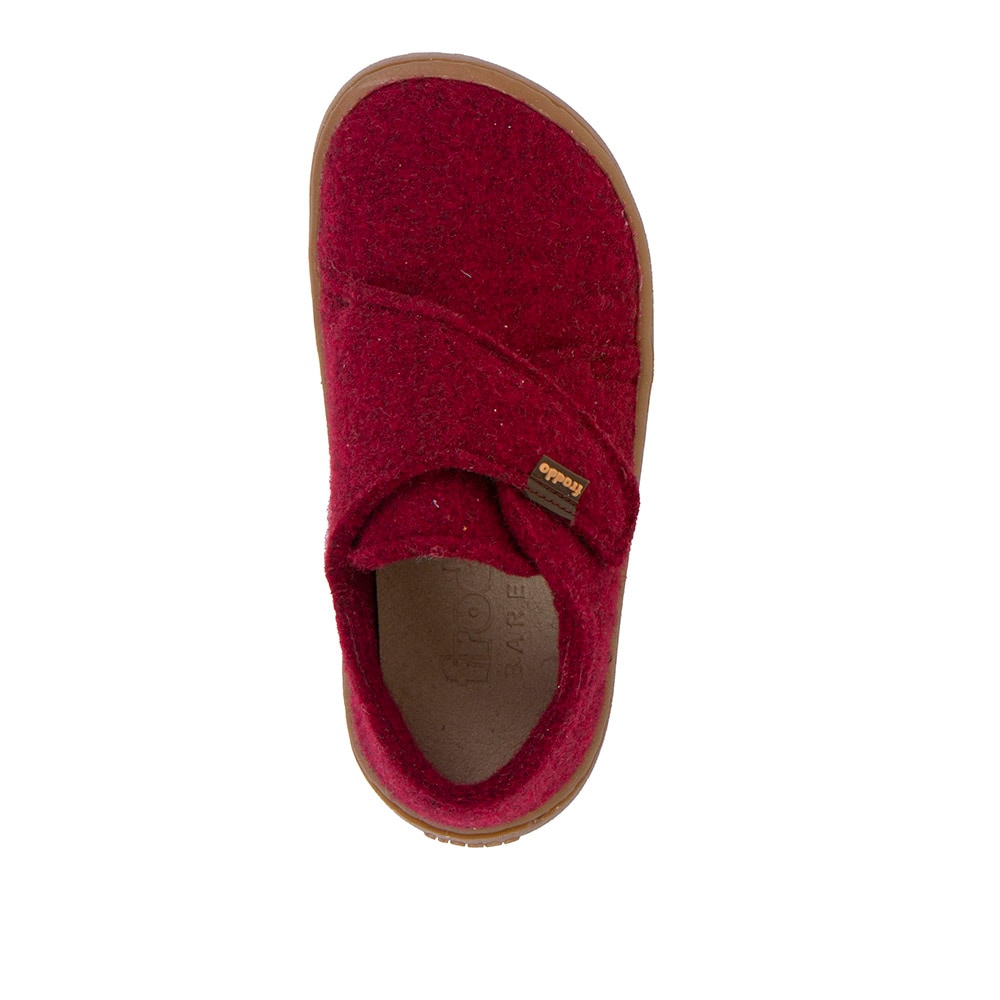 froddo® Hausschuh »BAREFOOT WOOLY«, Klettschuh, Kindergartenschuh mit Wollfutter