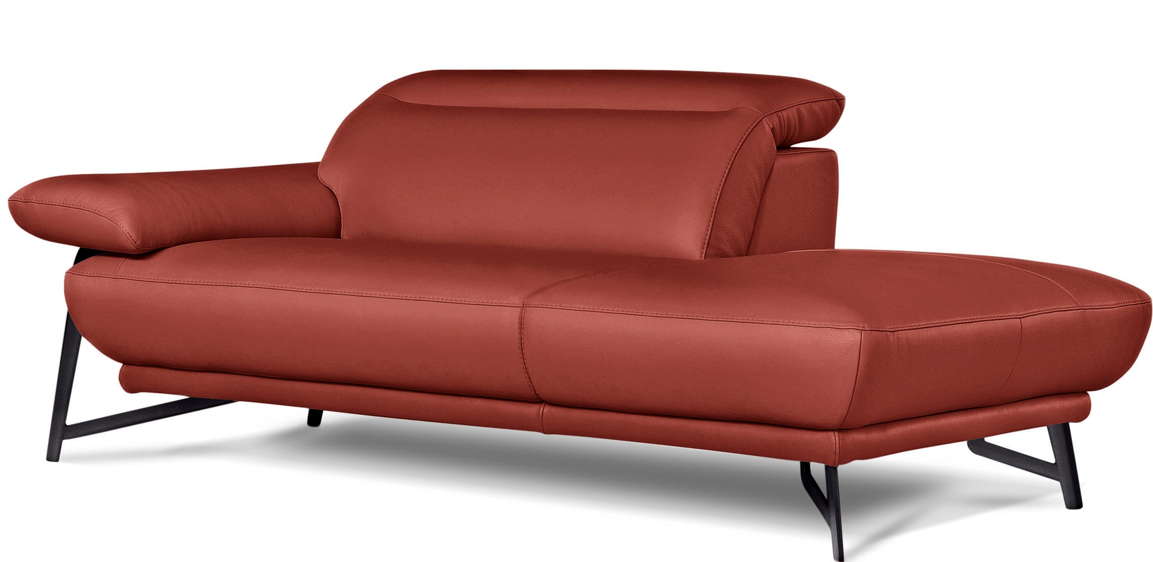 EGOITALIANO Anais Leather Sofa Set with Ottoman 2