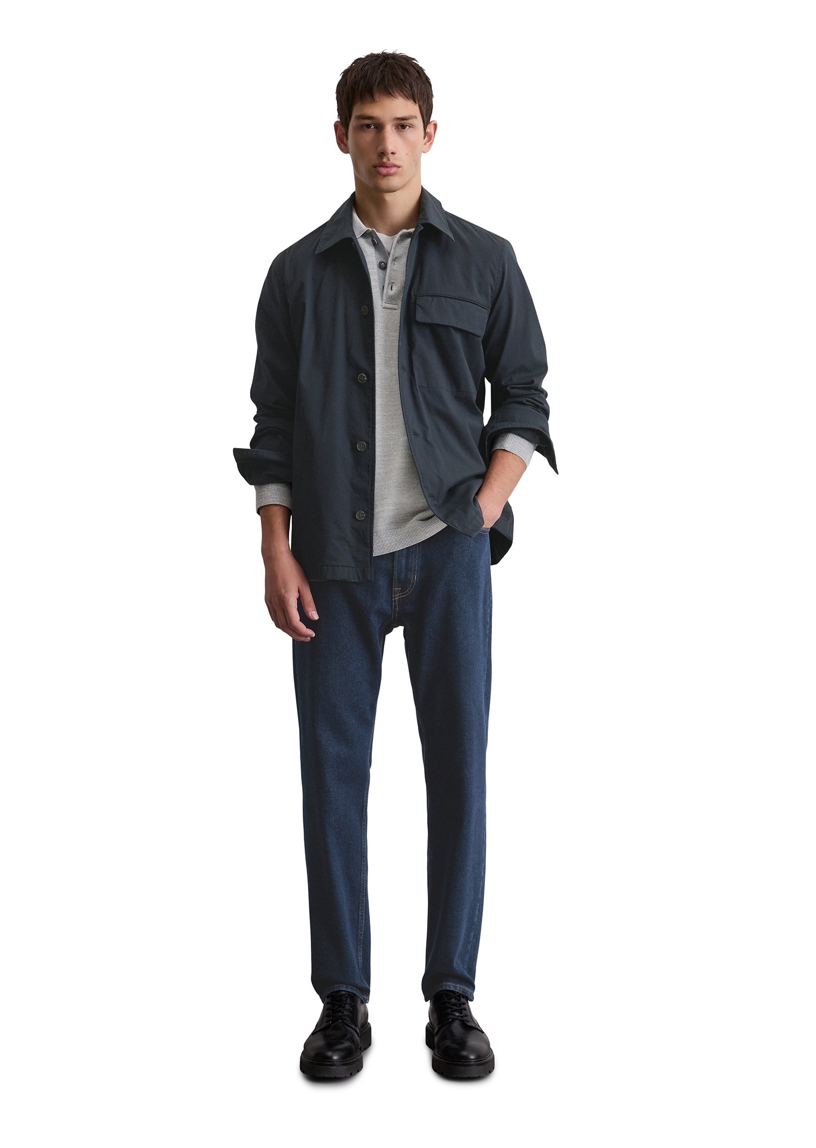 Marc O'Polo Kurzjacke »aus leichtem Bio-Baumwoll-Twill«, ohne Kapuze