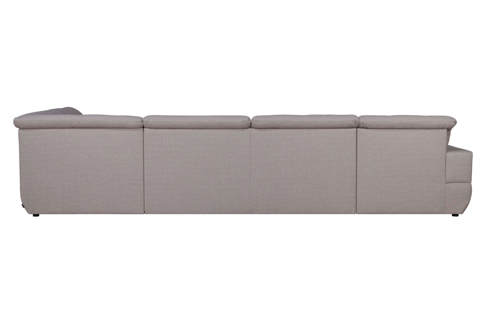 Wohnlandschaft HOME AFFAIRE "BRISBANE NEU U-Form", beige, B:380cm H:83cm T:202cm, 100% Polyester, Sofas, Wohnlandschaft, mit feiner Steppung, Matten-Optik, incl. Zierkissen 3