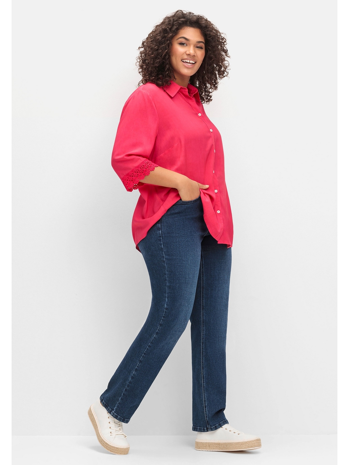 Sheego Stretch-Jeans »Große Größen«, mit funktionellen TruTemp365® Fasern  bestellen | BAUR
