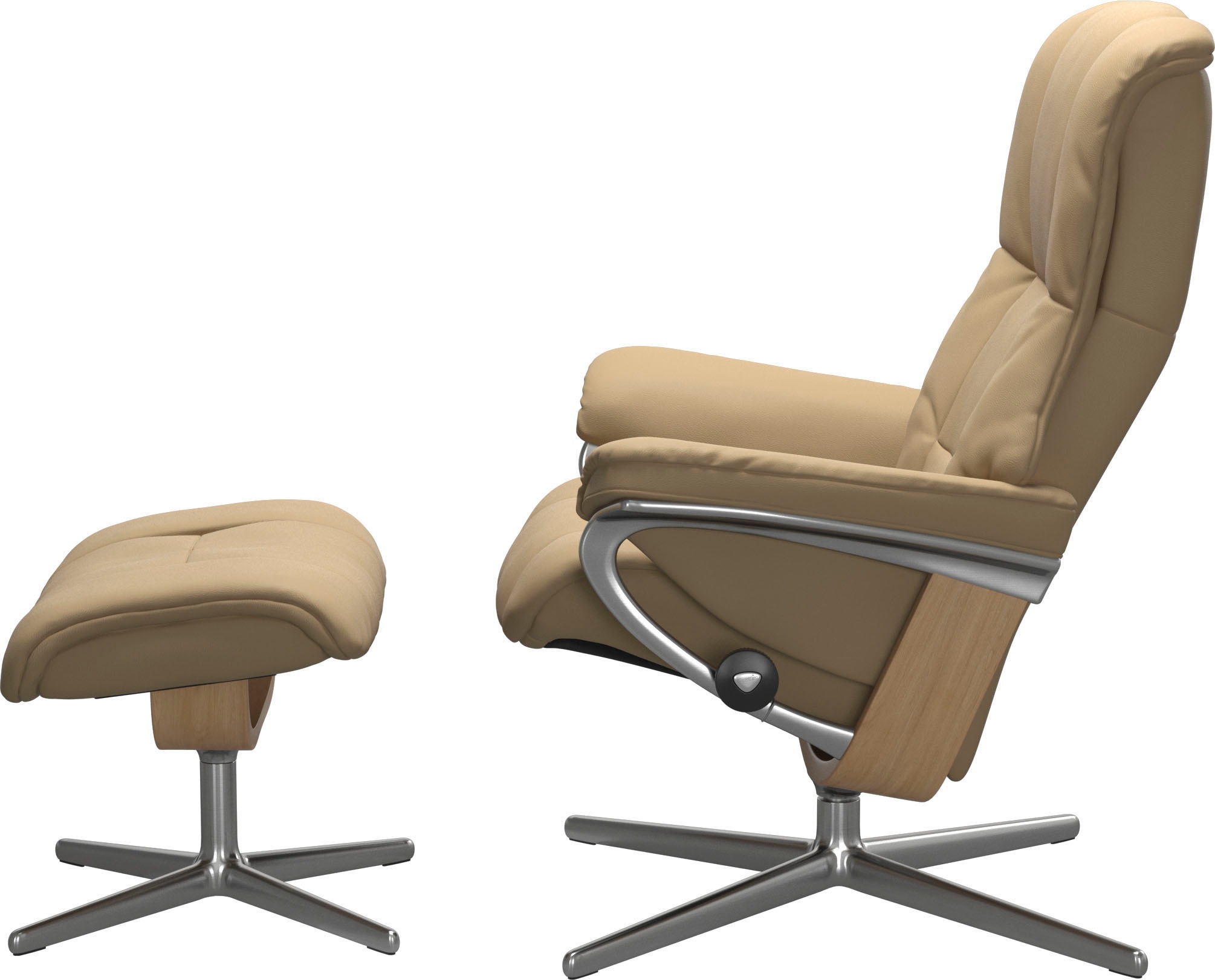 Stressless® Fußhocker »Mayfair«, mit Cross Base, Größe S, M & L, Holzakzent Eiche