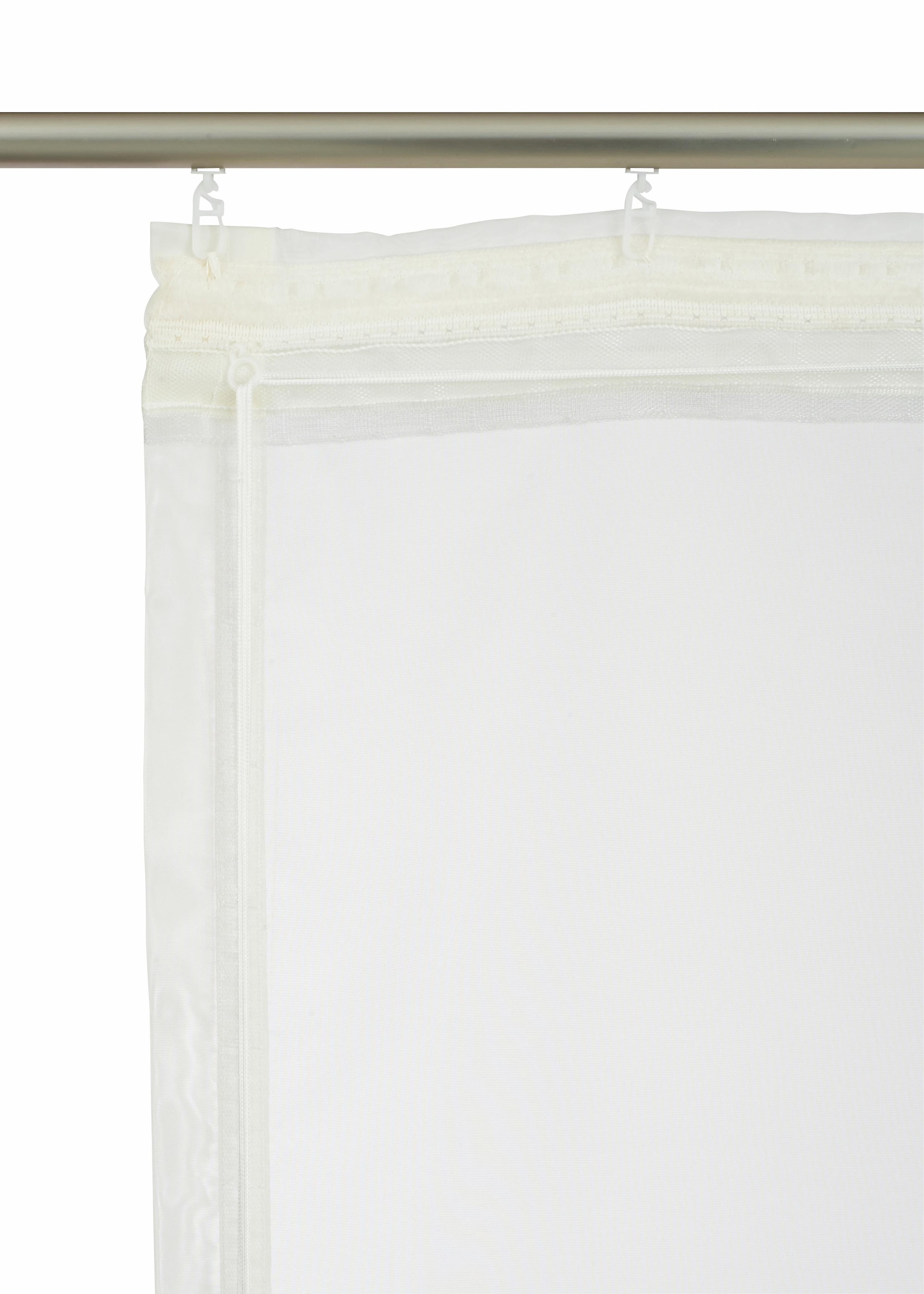 Bestickt, my Rechnung BAUR Klettband, Raffrollo auf | Polyester home »Sorel«, mit Transparent,