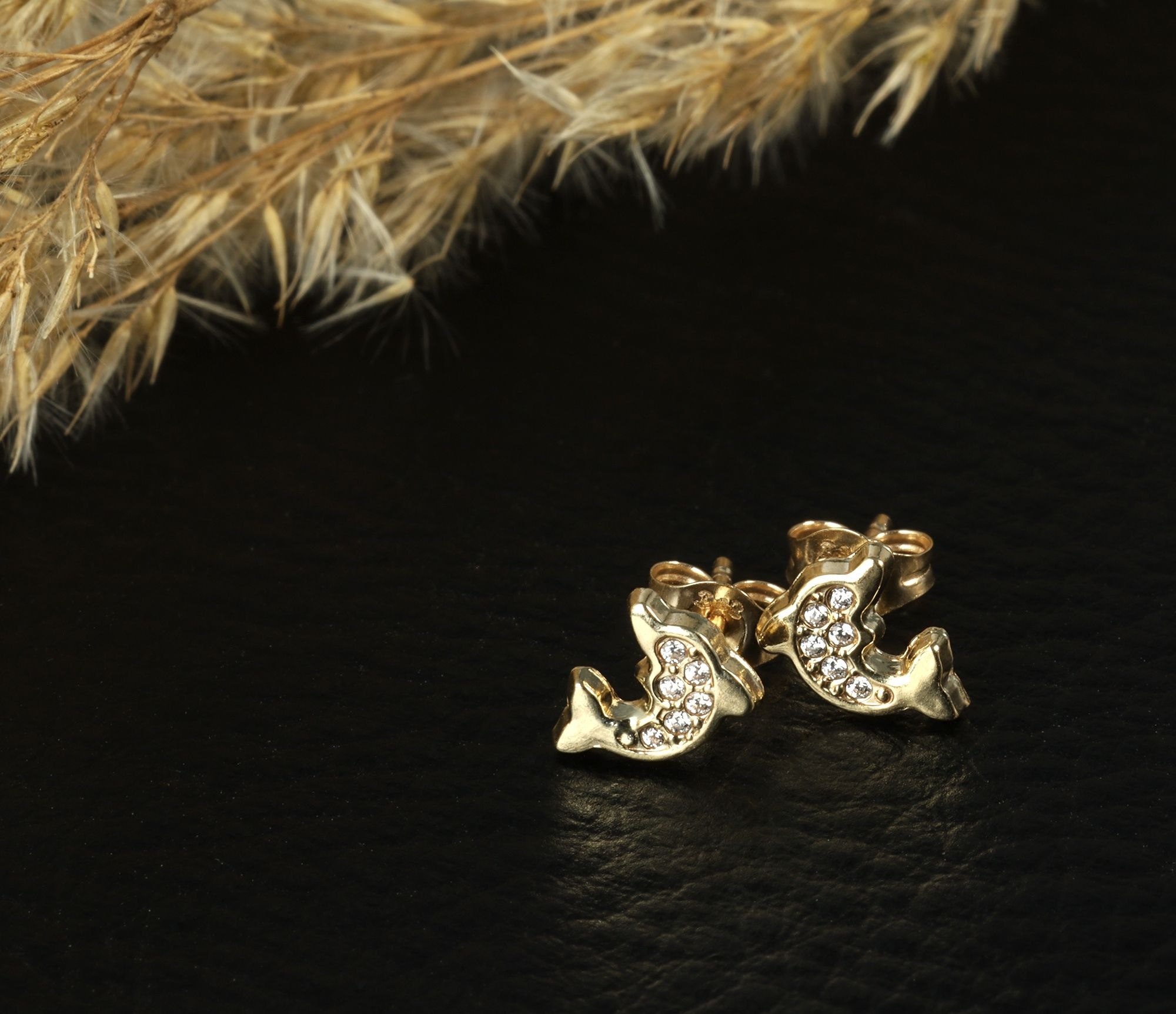 Adelia´s Paar Ohrhänger »Mädchen Ohrringe – Ohrstecker Delfin aus 333 Gold mit Zirkonia« Geschenkidee: zeitlos und vielseitig