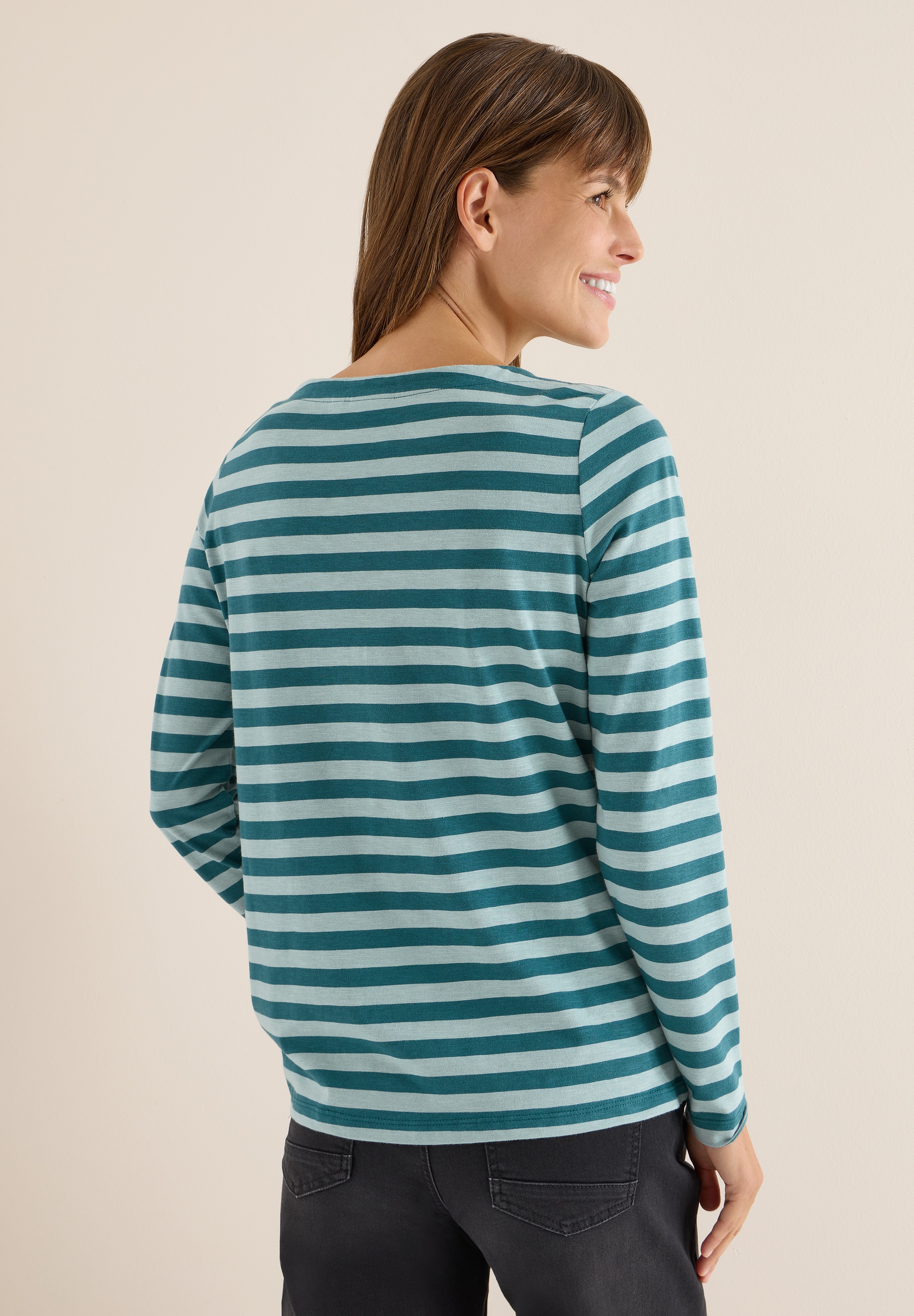 Cecil Langarmshirt aus reiner Baumwolle