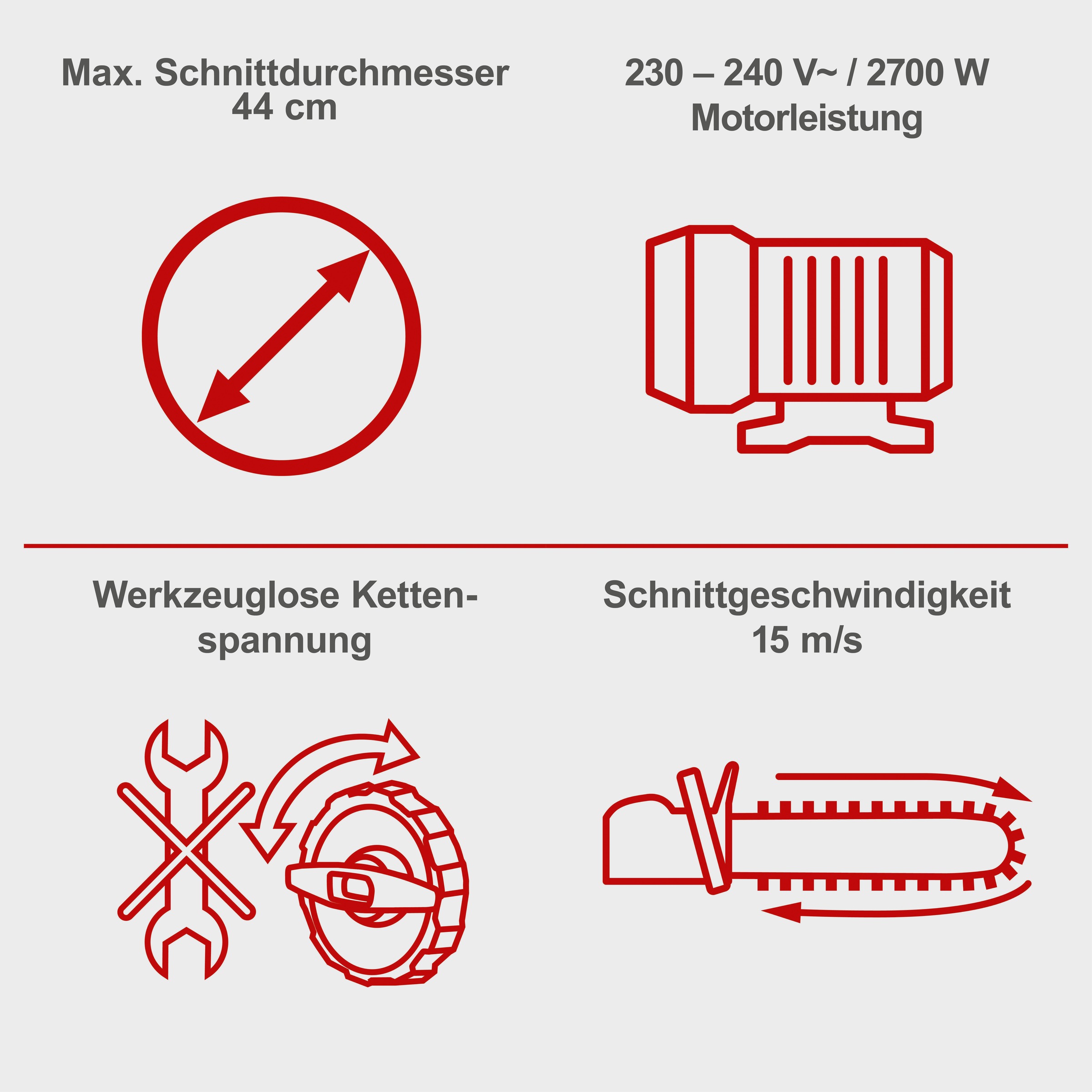 Scheppach Elektro-Kettensäge »CSE2700«