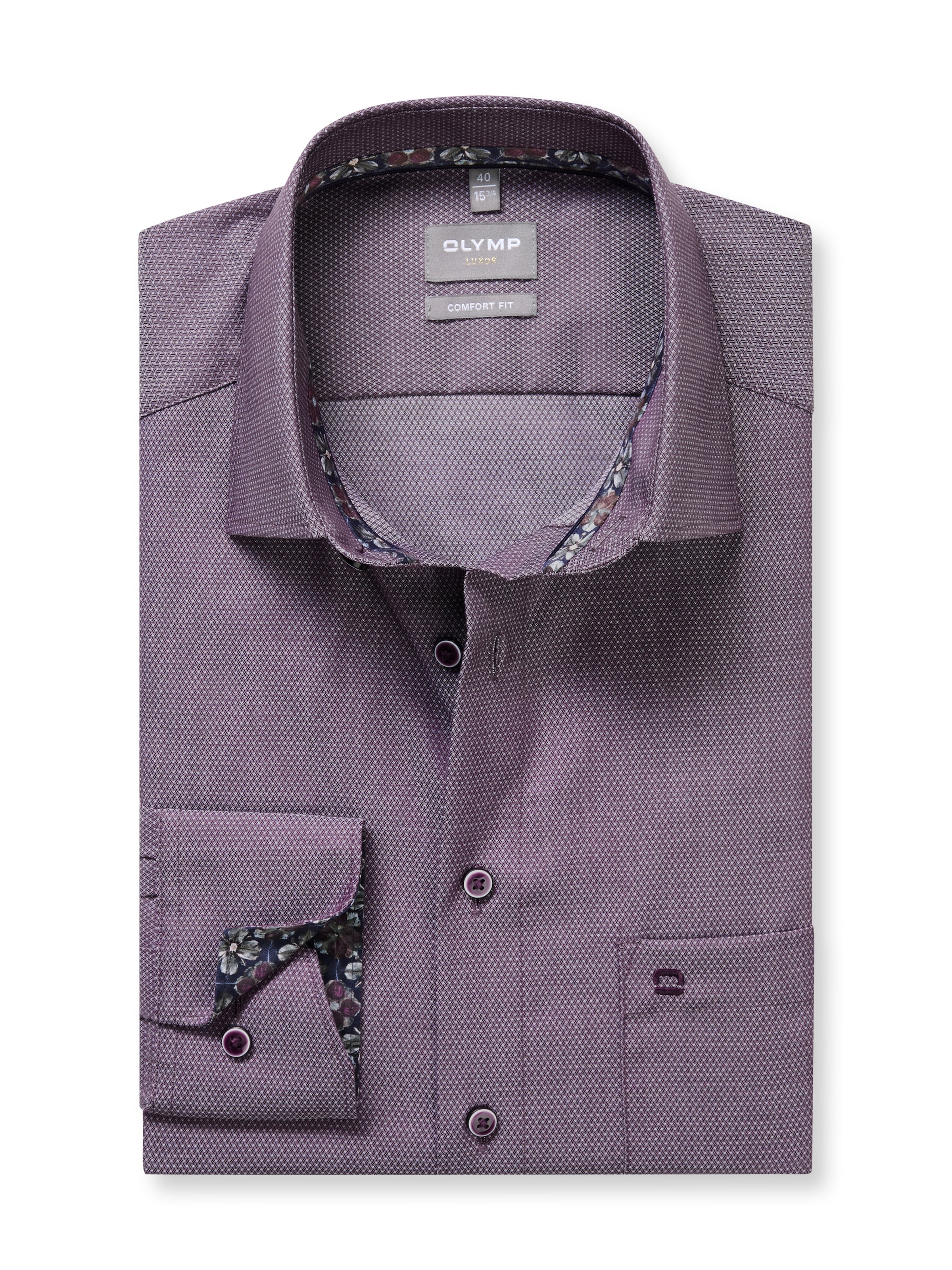 OLYMP Langarmhemd »Luxor« Businesshemd, comfort fit, New-Kentkragen