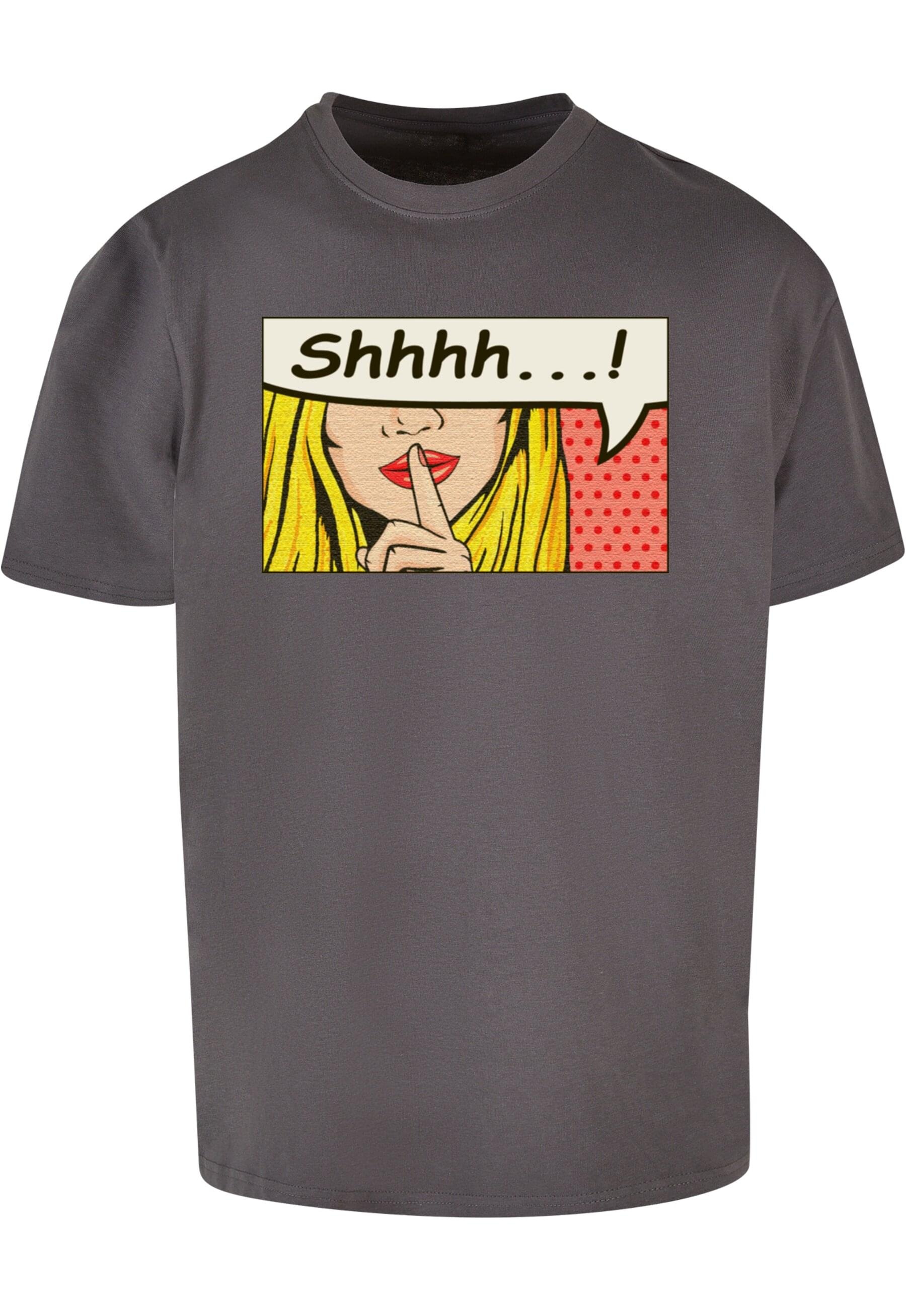 T-Shirt »Merchcode Herren Silent Sign Comic Heavy Oversized Tee«, (1 tlg.)